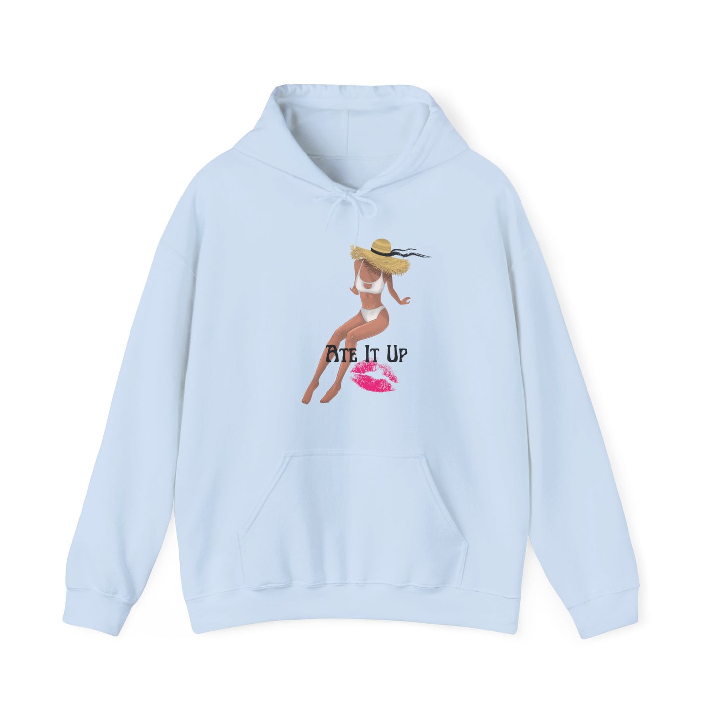 Ate It Up Unisex Heavy Blend Hooded Sweatshirt Sexy Fine Baddie Diva Model Hoodie Sweater Pullover