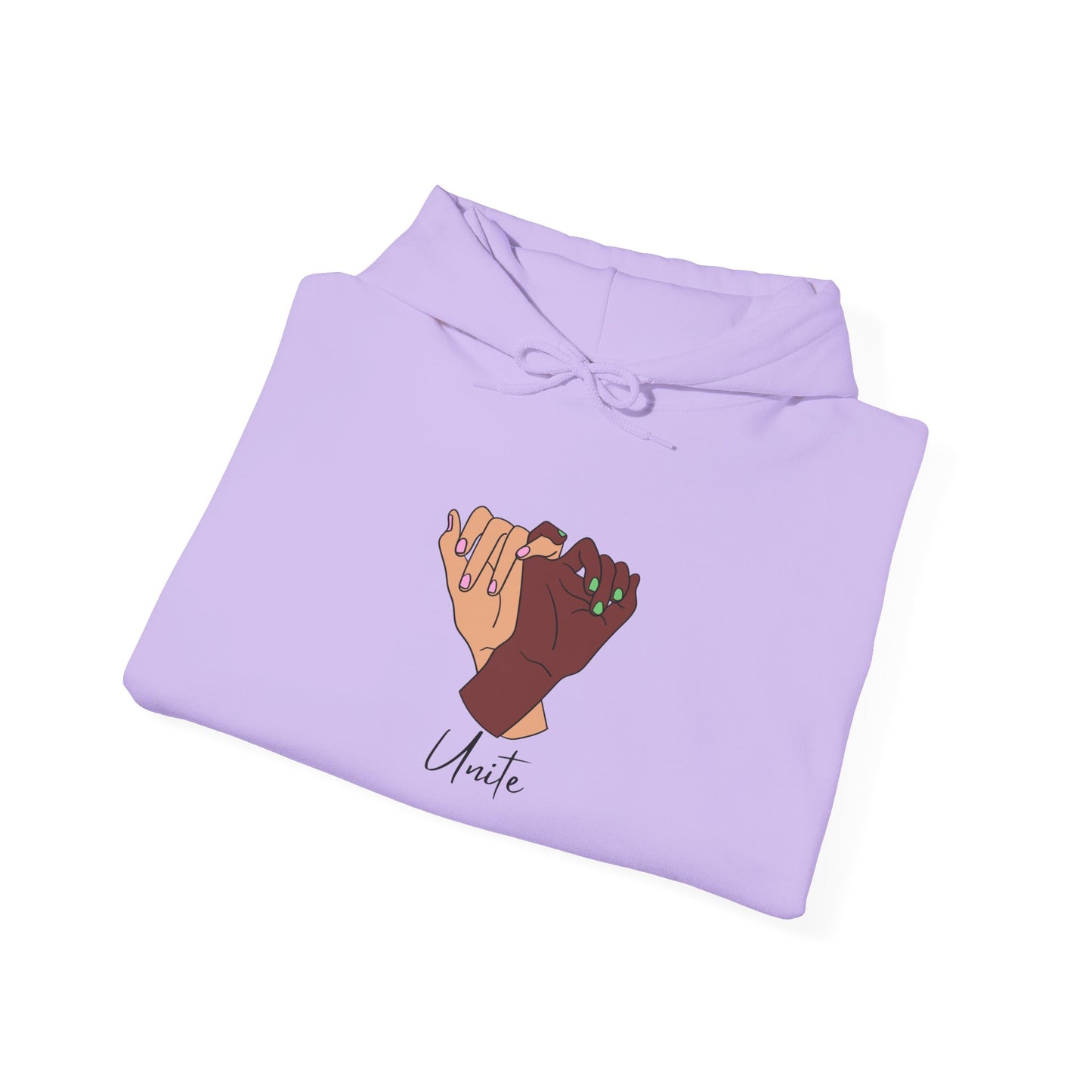 Unite Sweater Pullover Unisex Hoodie - 'Unite' Graphic Sweatshirt for Social Awareness and Solidarity