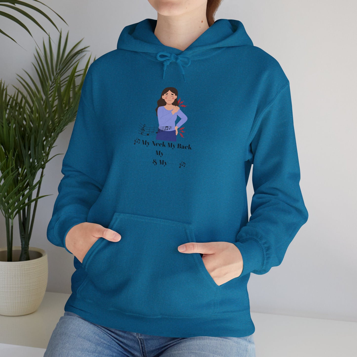 My Neck My Back Hoodie Funny Shirt Old Hip Hop Song Pullover Sweater Unisex Heavy Blend