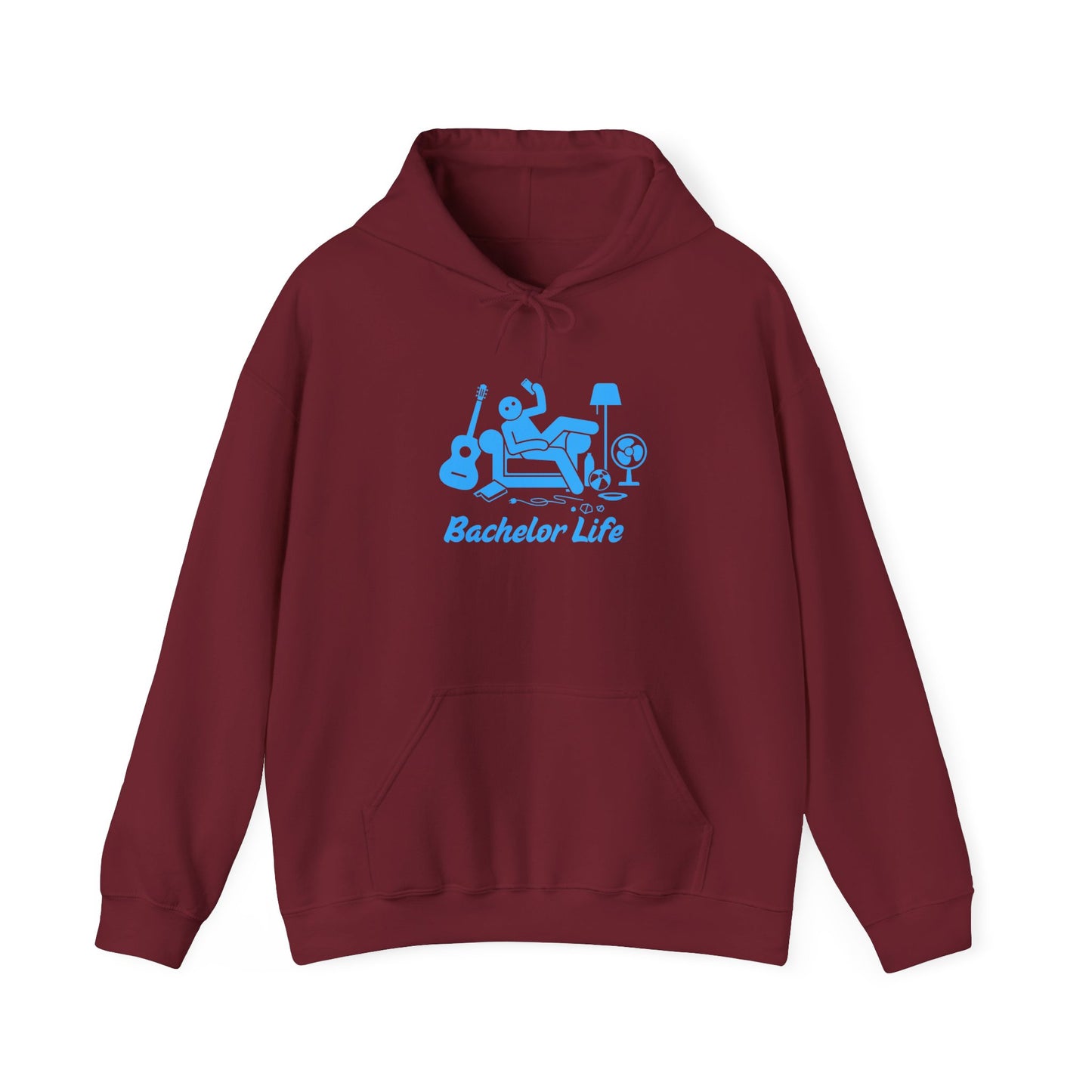 Bachelor Life Hoodie Sweater Pullover Single Man Hooded Sweatshirt Comfy Unisex Sweatshirt