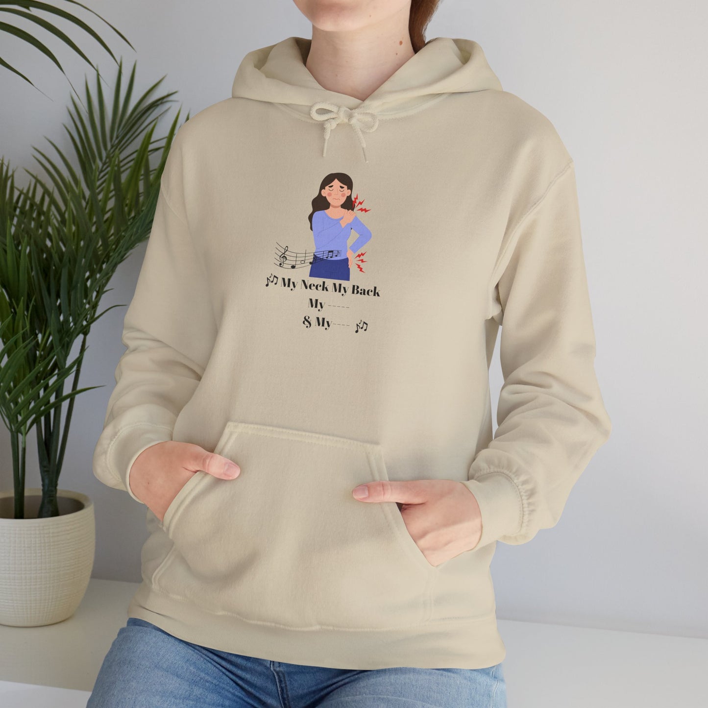 My Neck My Back Hoodie Funny Shirt Old Hip Hop Song Pullover Sweater Unisex Heavy Blend