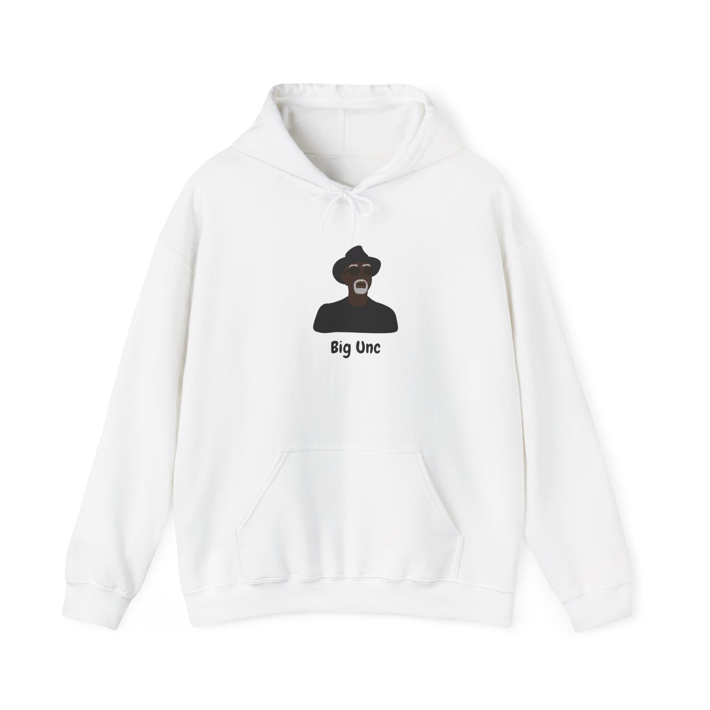 Big Unc Hoodie Unisex Heavy Blend™ Hooded Sweatshirt Big Uncle Slang African American Black Man Older Man Pullover Sweatshirt Hoodie