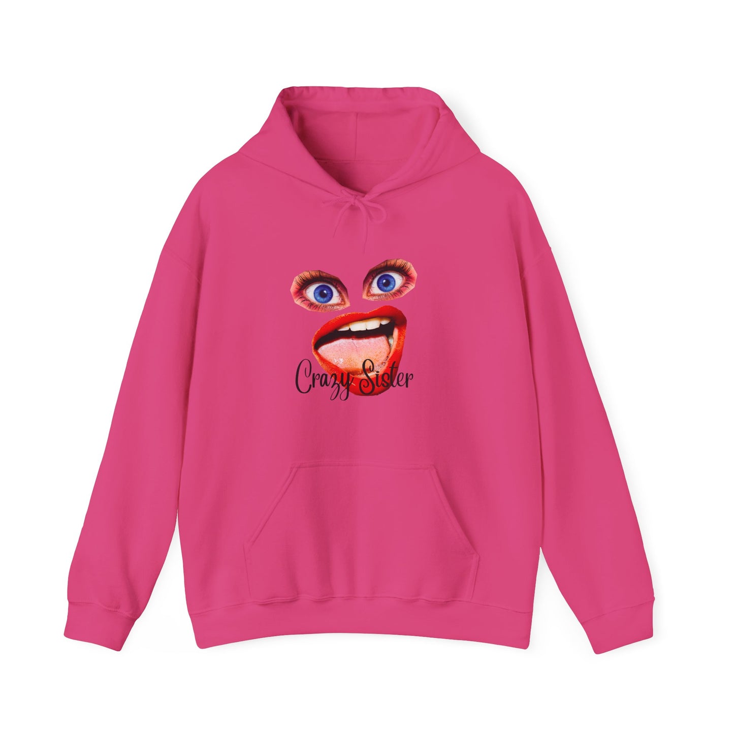 Crazy Sister Unisex Heavy Blend Hooded Sweatshirt Sibling Shirt