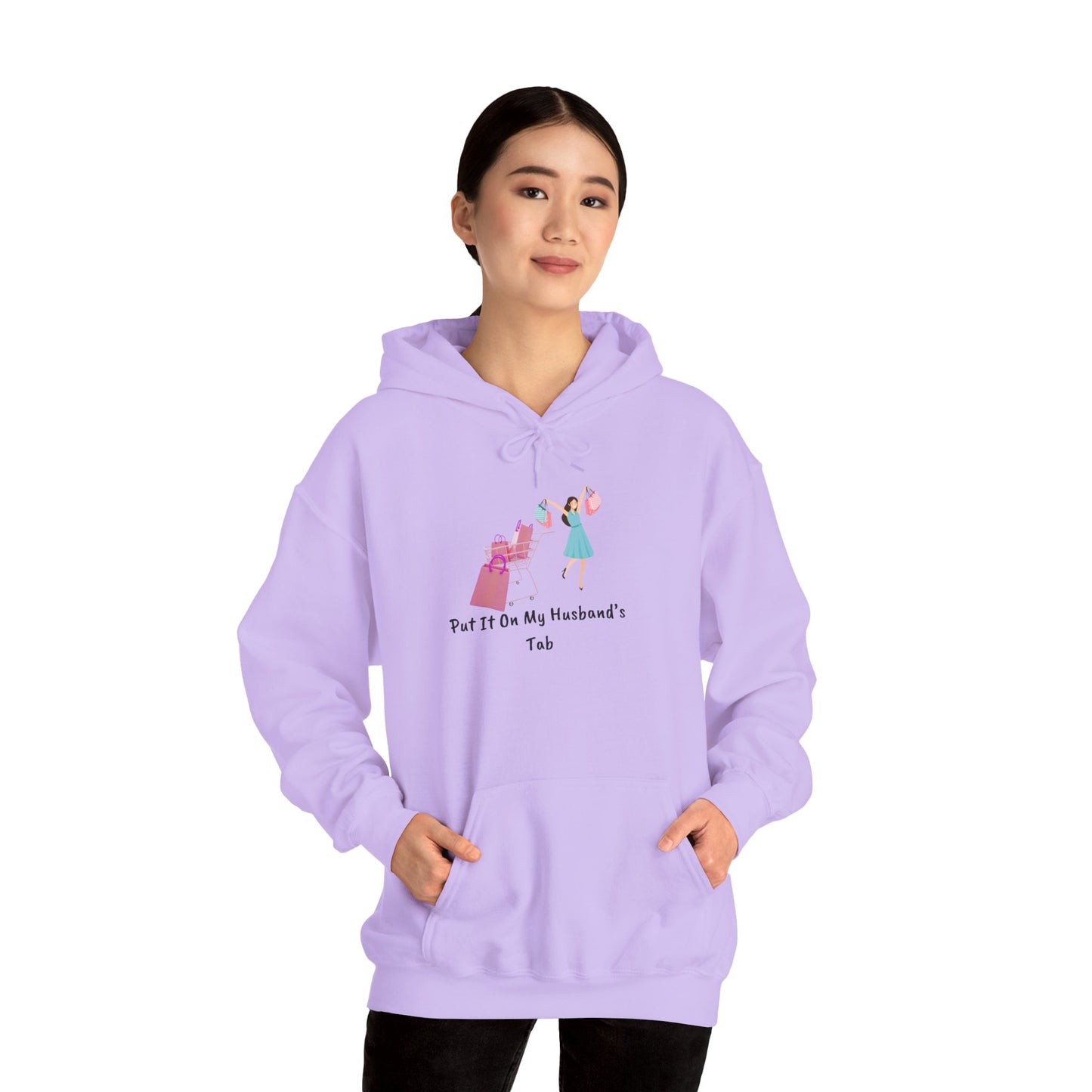 Put It On My Husband's Tab Hoodie Sweater Pullover Hooded Sweatshirt