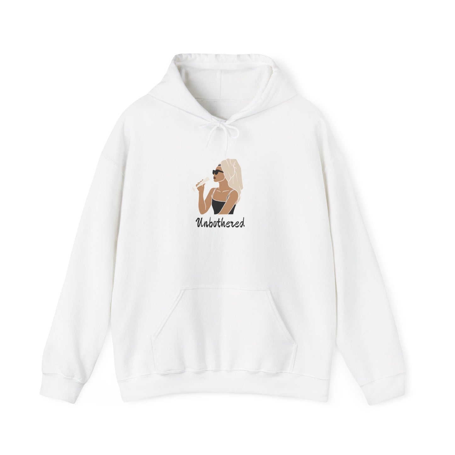 Unbothered Unisex Heavy Blend™ Hooded Sweatshirt Hoodie Pullover Confident Sexy Goddess Don't Care Sweater