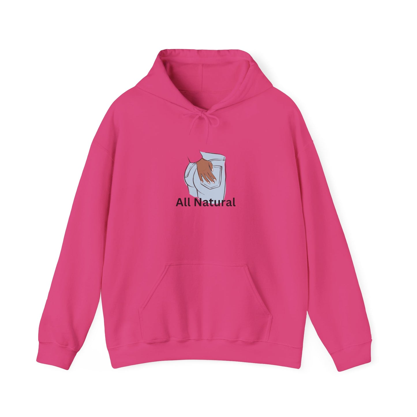 All Natural Hoodie Unisex Heavy Blend™ Hooded Sweatshirt No BBL No Fake Butt Home Grown Ass Pullover Sweater