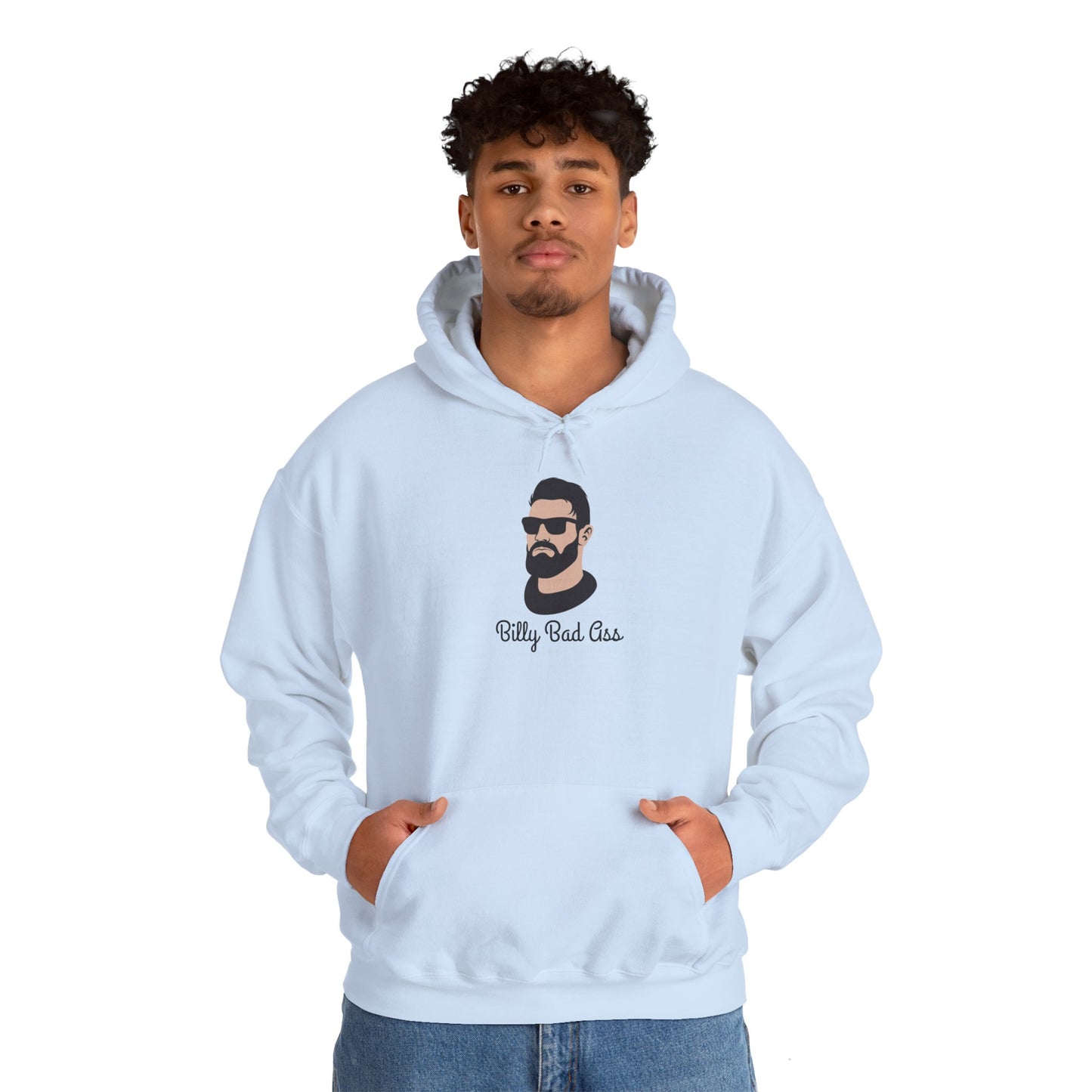 Billy Bad A Unisex Heavy Blend Hooded Sweatshirt Tough Guy Pullover Sweater