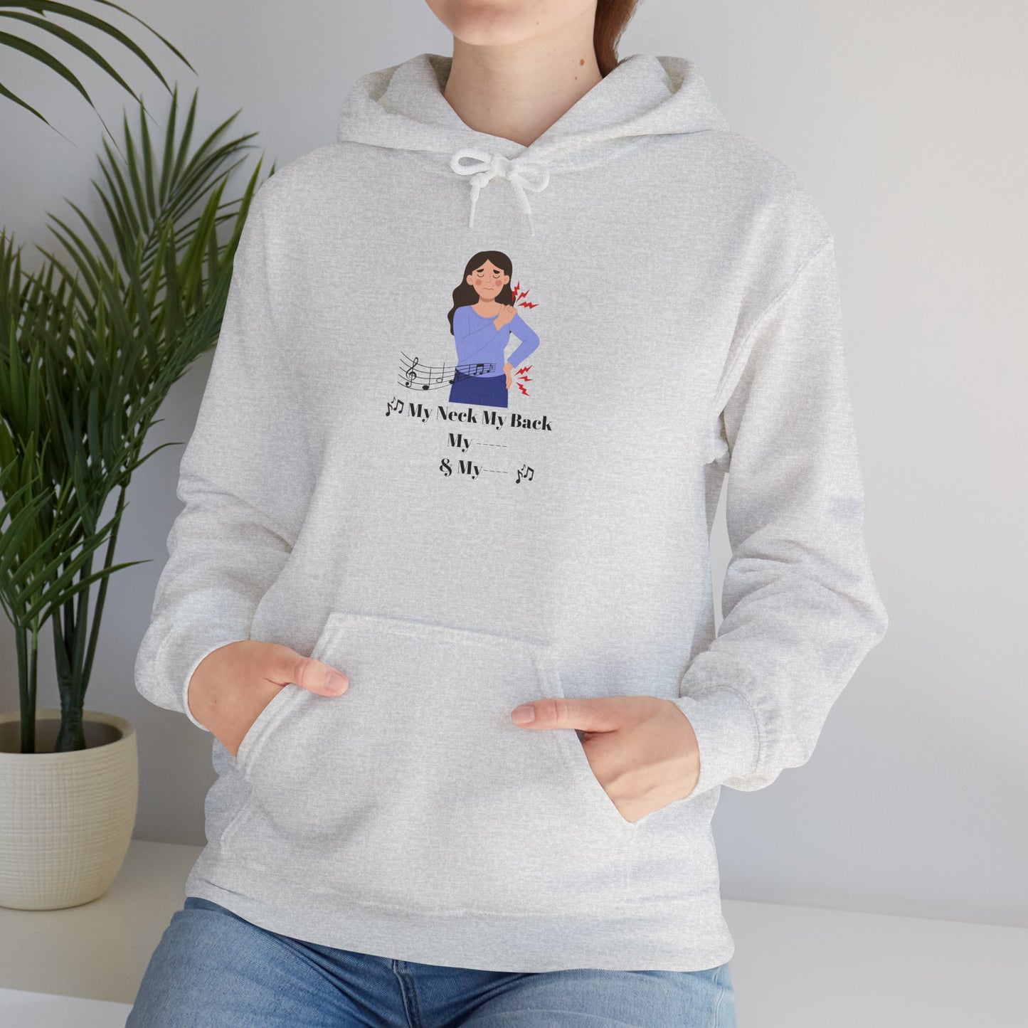 My Neck My Back Hoodie Funny Shirt Old Hip Hop Song Pullover Sweater Unisex Heavy Blend