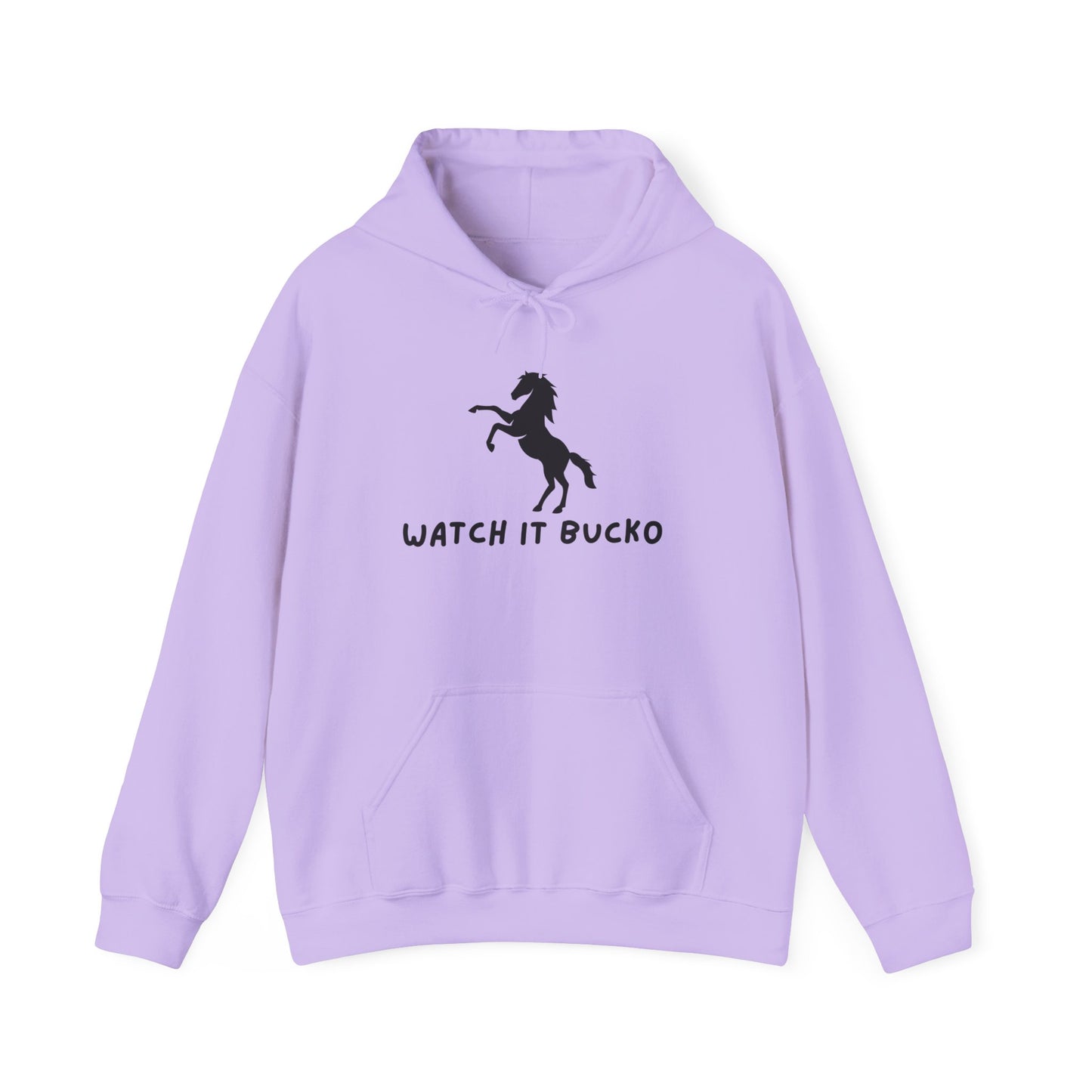 Watch It Bucko Hoodie Unisex Heavy Blend™ Hooded Sweatshirt Funny Horse Pullover Sweater