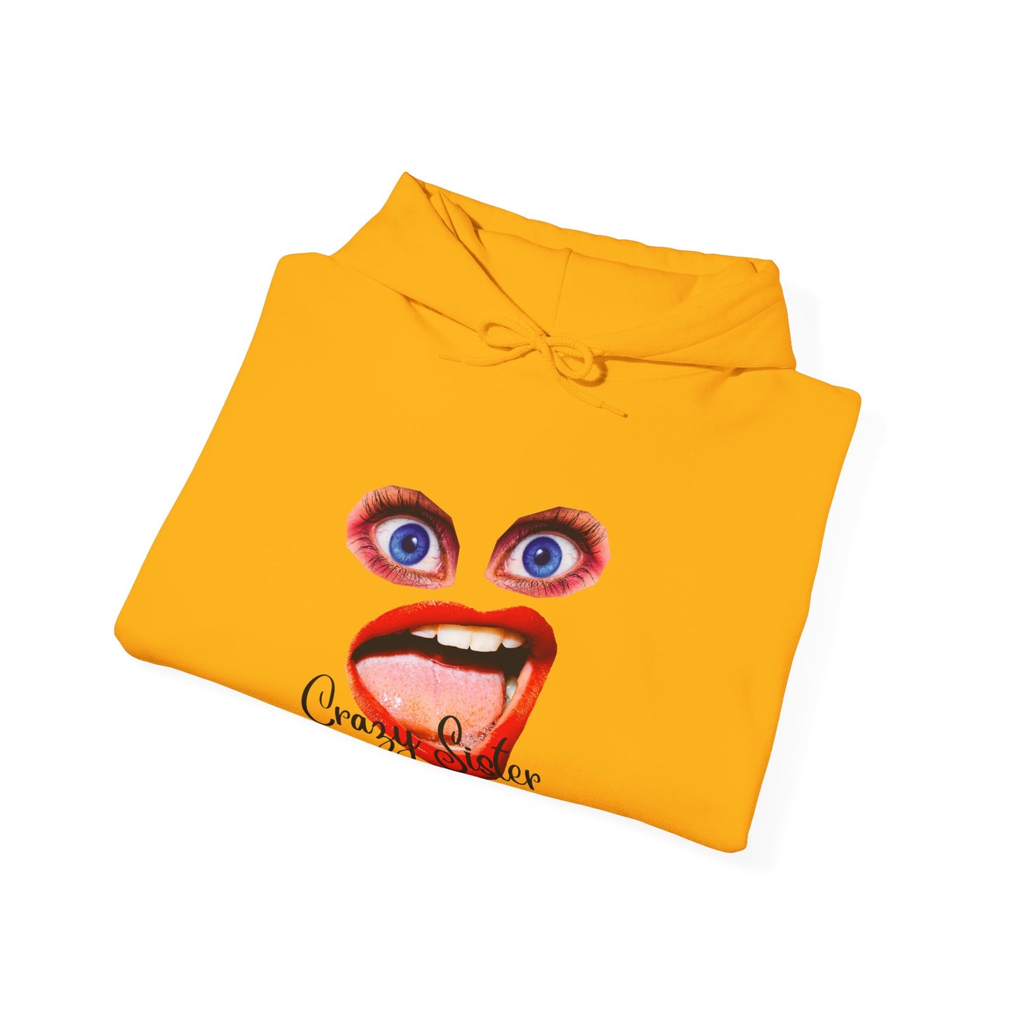 Crazy Sister Unisex Heavy Blend Hooded Sweatshirt Sibling Shirt