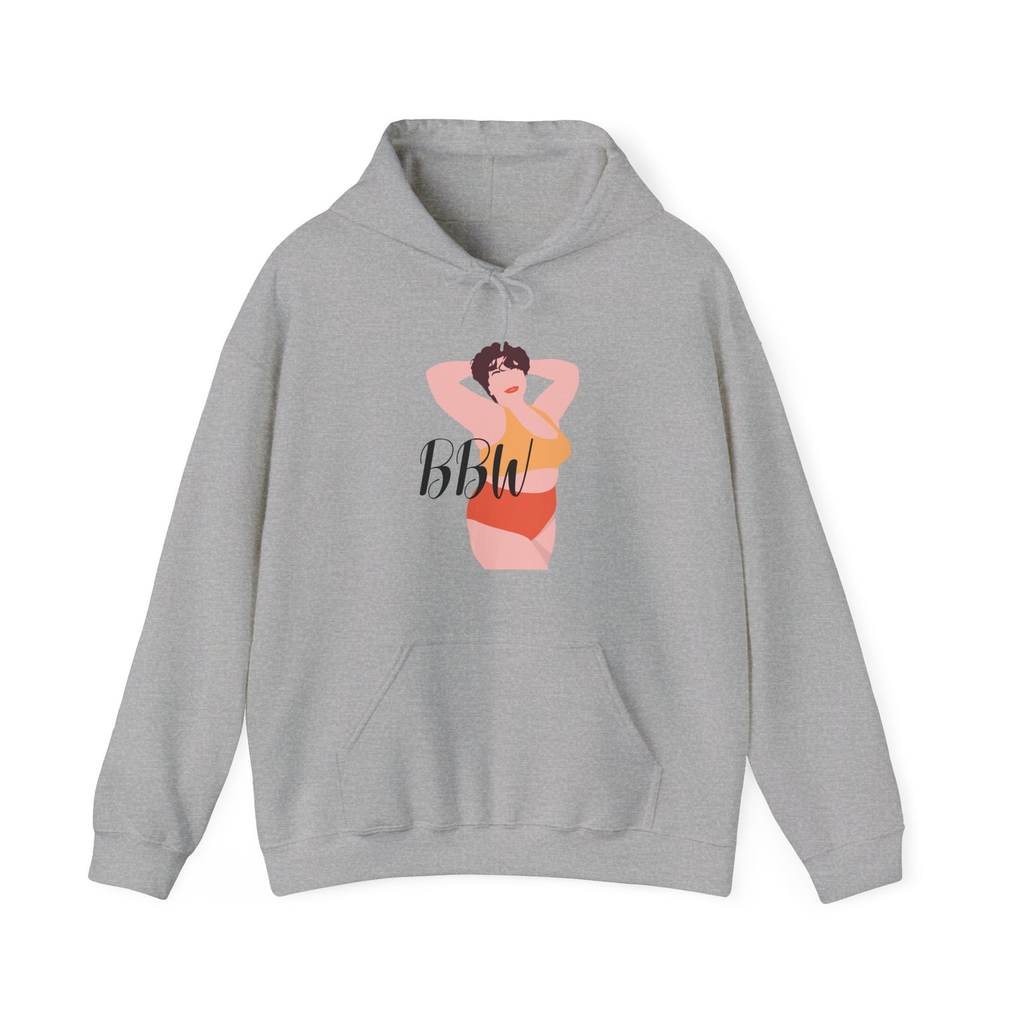 BBW Unisex Heavy Blend™ Hooded Sweatshirt Thick Big Back Plus Size Hoodie Pullover Sweater