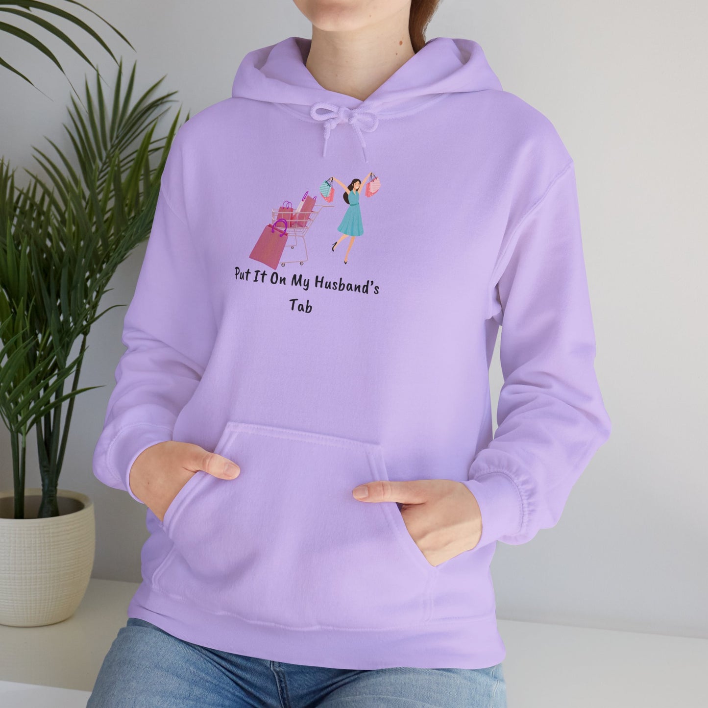 Put It On My Husband's Tab Hoodie Sweater Pullover Hooded Sweatshirt
