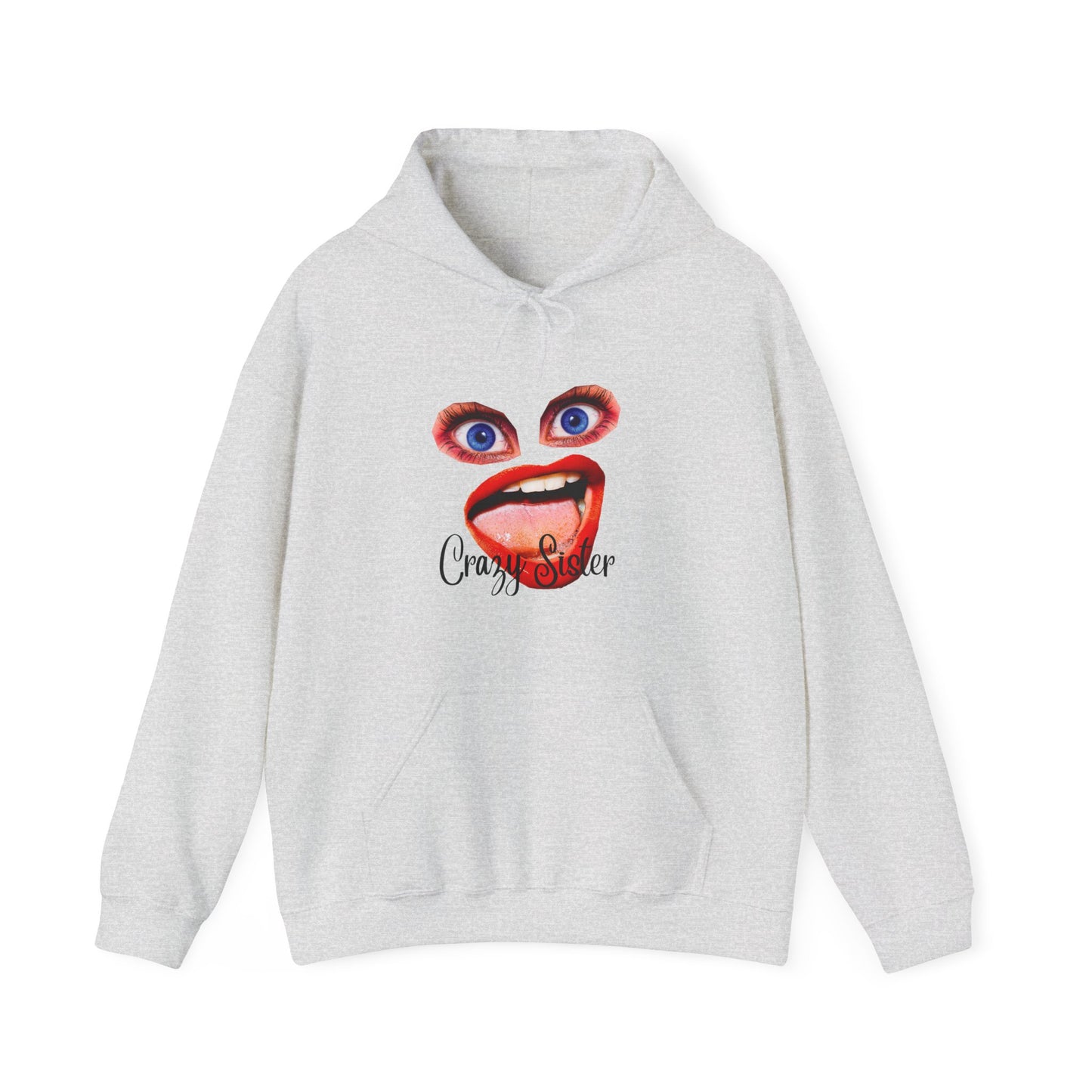 Crazy Sister Unisex Heavy Blend Hooded Sweatshirt Sibling Shirt