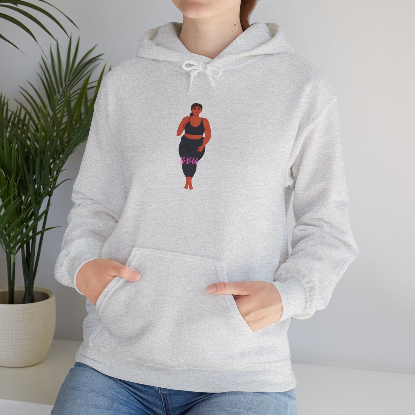 BBW Hoodie Unisex Heavy Blend Hooded Sweatshirt Plus Size Sweater Pullover