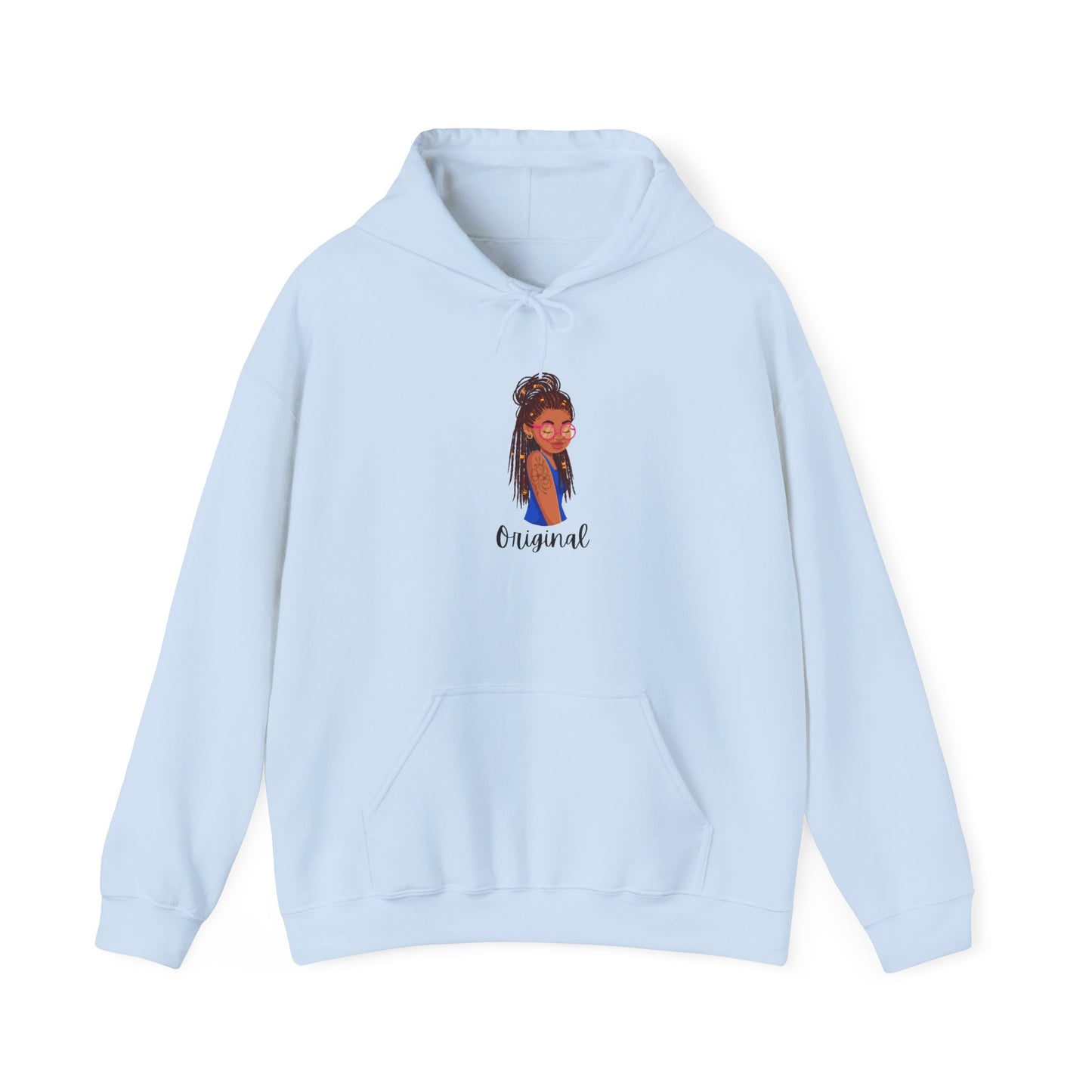 Original Black Girl Hooded Sweatshirt - Unisex Heavy Blend™ - Cozy Fashion for Every Occasion Pullover Sweater