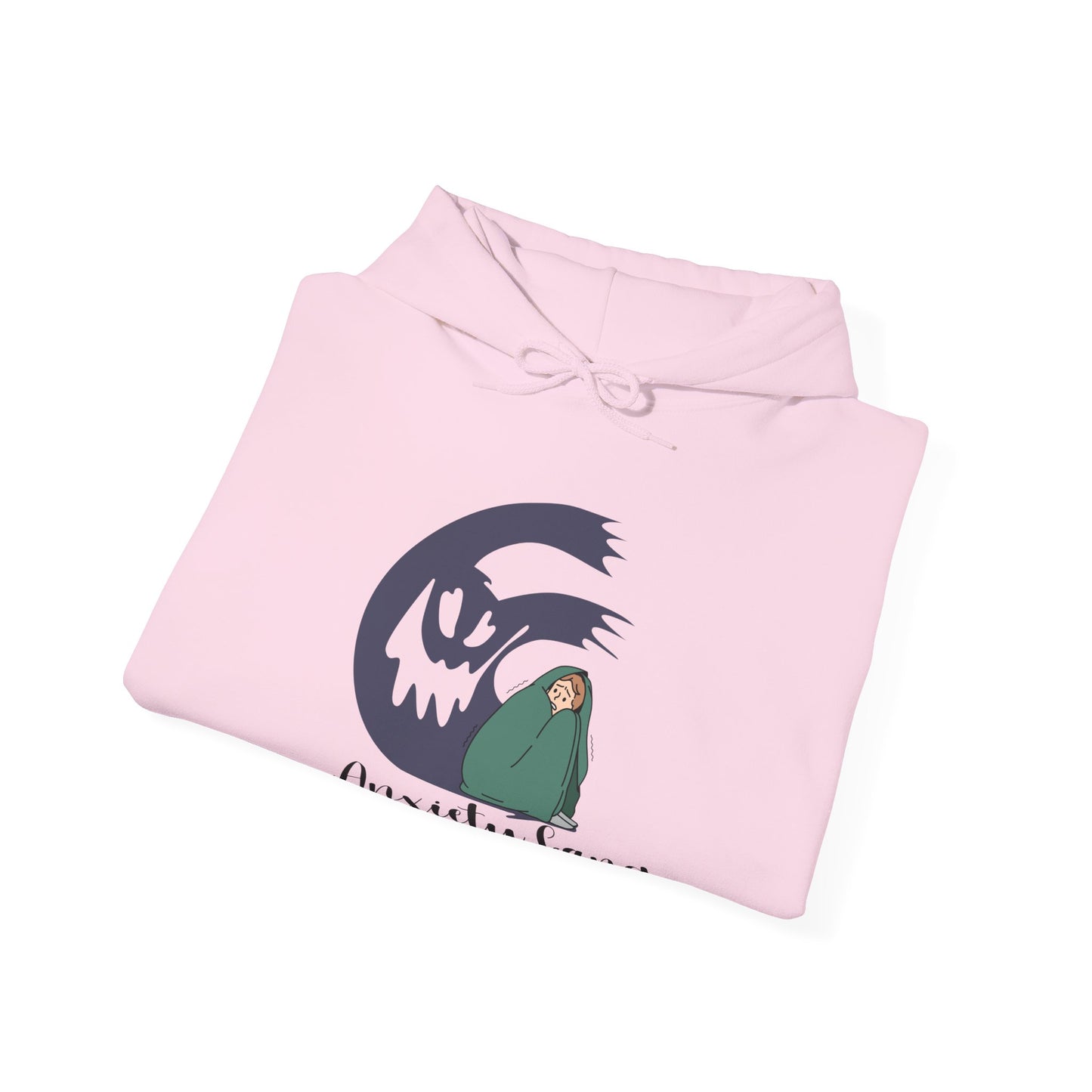 Anxiety Gang Unisex Heavy Blend™ Hooded Sweatshirt Stress Shirt Anxiety Attack