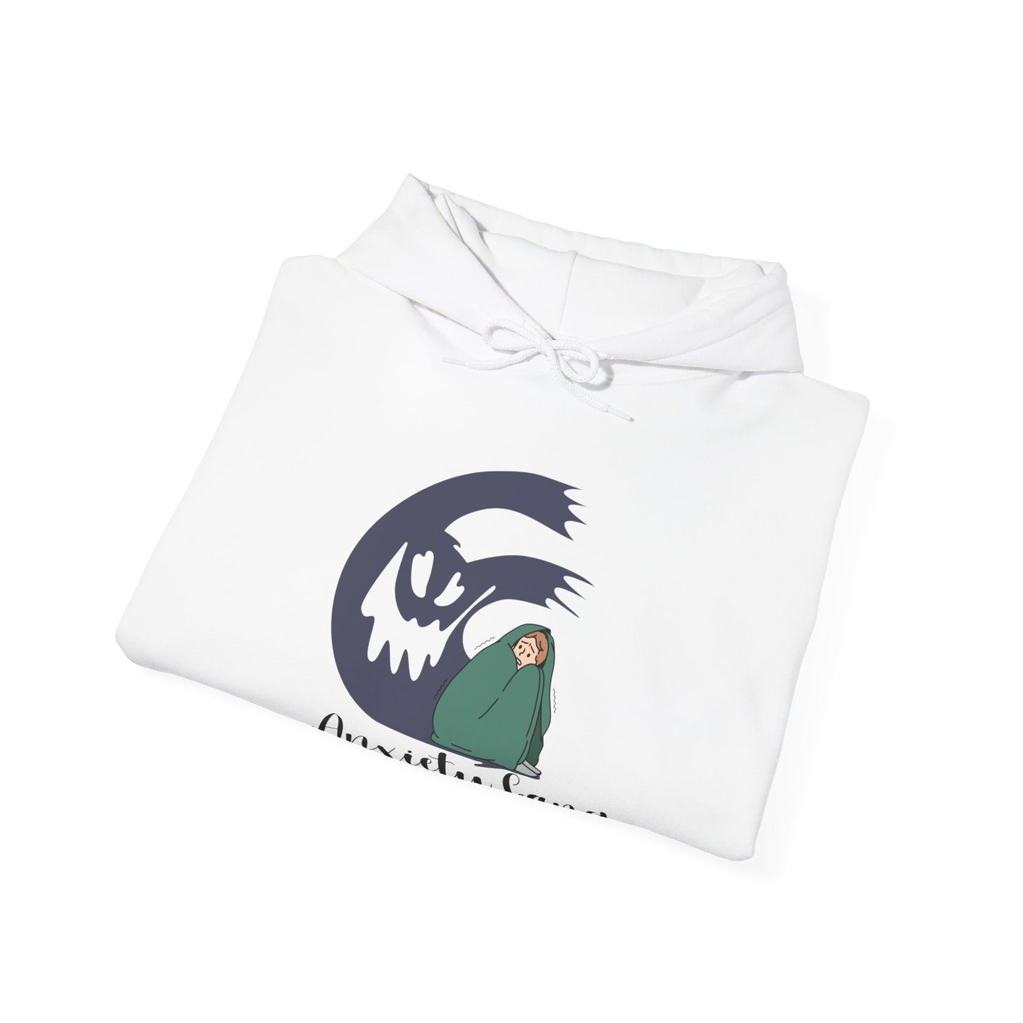 Anxiety Gang Unisex Heavy Blend™ Hooded Sweatshirt Stress Shirt Anxiety Attack