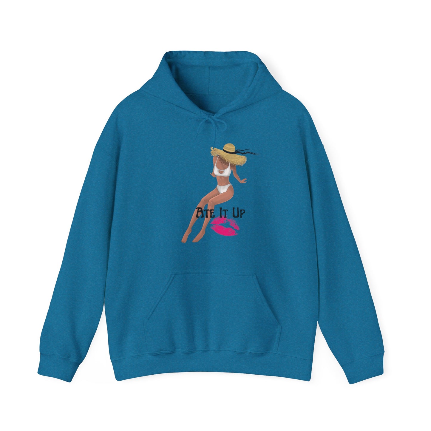 Ate It Up Unisex Heavy Blend Hooded Sweatshirt Sexy Fine Baddie Diva Model Hoodie Sweater Pullover