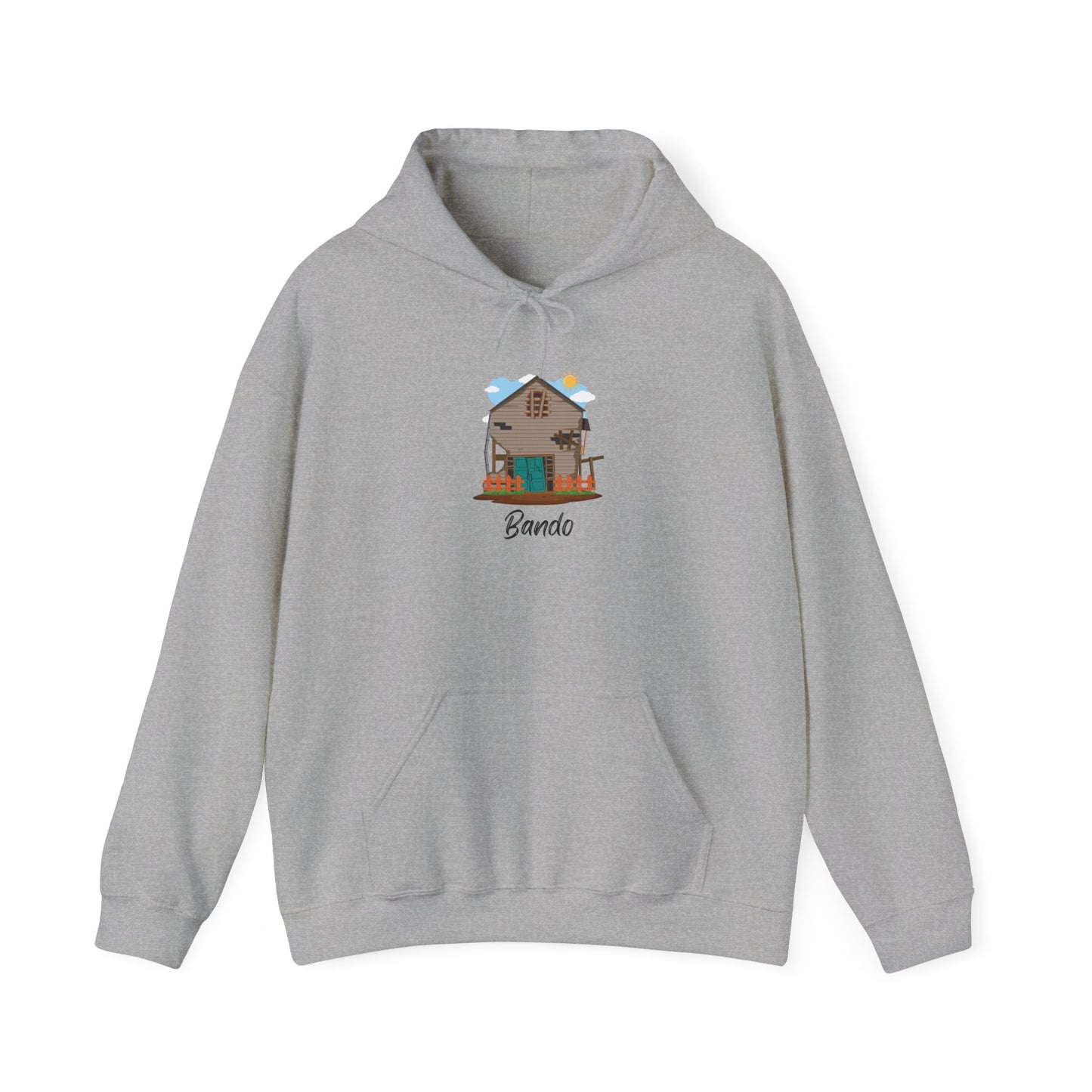 Bando Hoodie Pullover Unisex Heavy Blend™ Hooded Sweatshirt Abandoned House Streets Hip Hop Pullover Sweater Hoodie