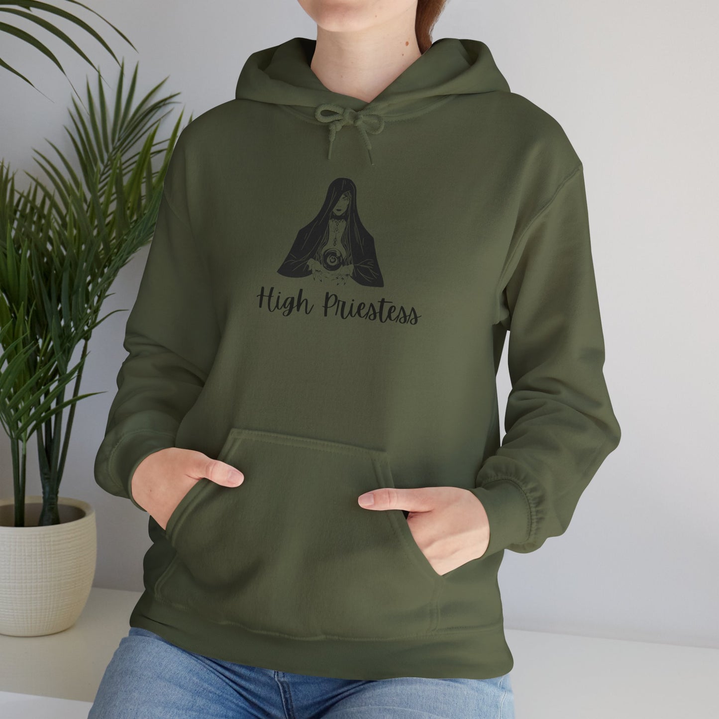 High Priestess Unisex Hoodie Spiritual & Mystical Sweatshirt Pullover Hoodie