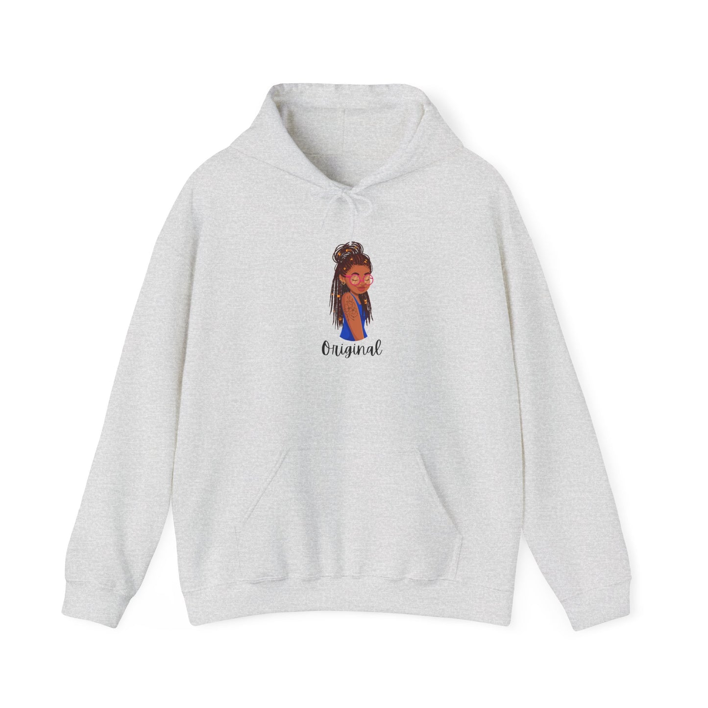 Original Black Girl Hooded Sweatshirt - Unisex Heavy Blend™ - Cozy Fashion for Every Occasion Pullover Sweater