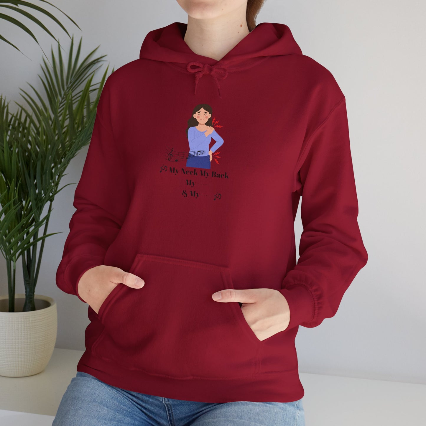 My Neck My Back Hoodie Funny Shirt Old Hip Hop Song Pullover Sweater Unisex Heavy Blend