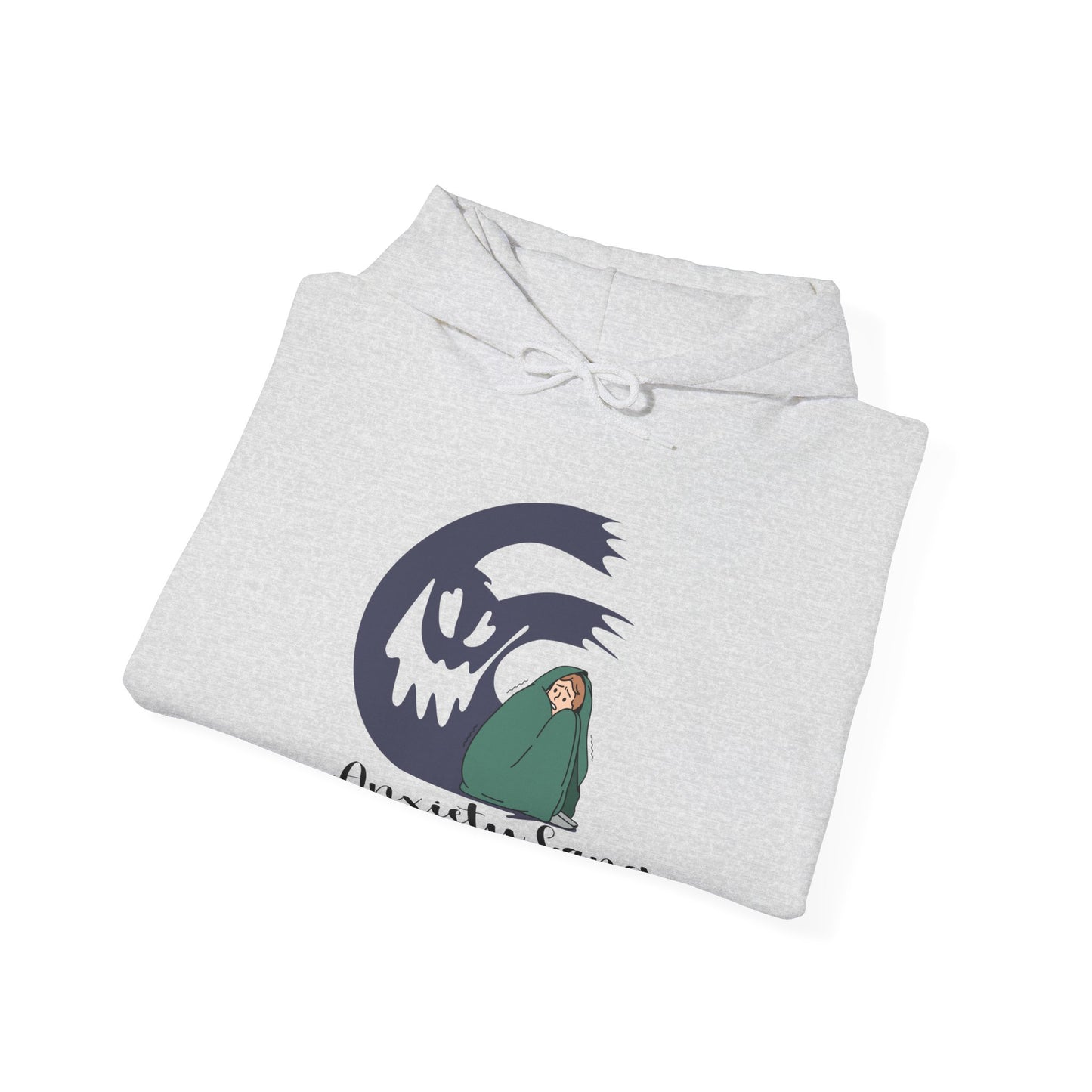 Anxiety Gang Unisex Heavy Blend™ Hooded Sweatshirt Stress Shirt Anxiety Attack