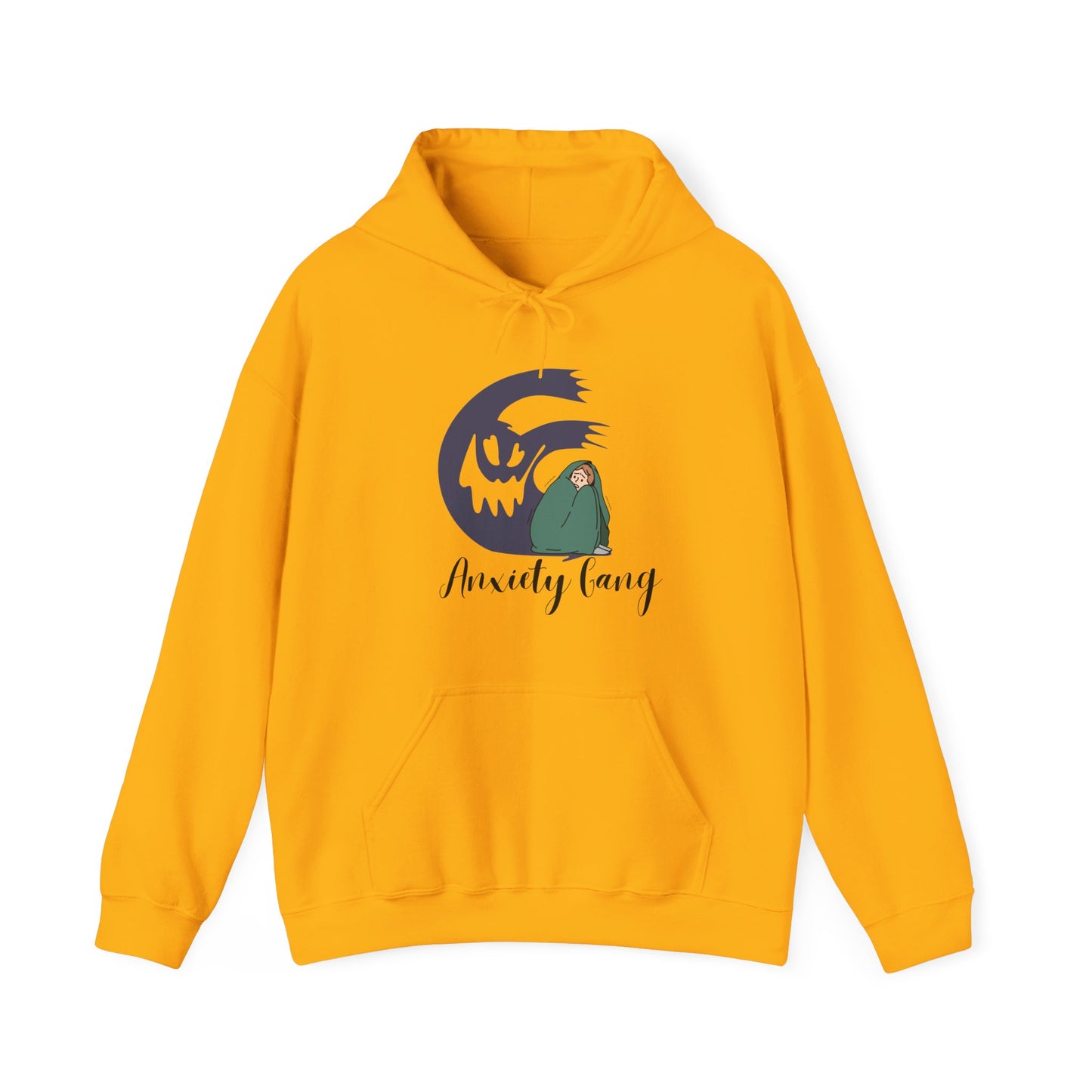 Anxiety Gang Unisex Heavy Blend™ Hooded Sweatshirt Stress Shirt Anxiety Attack