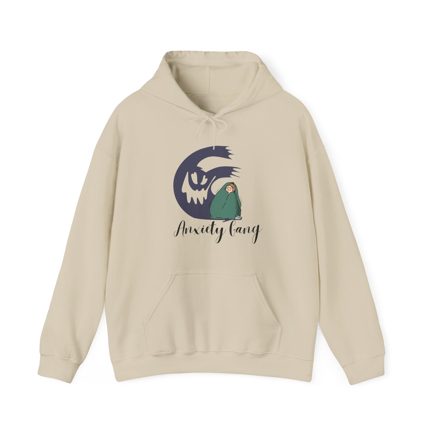 Anxiety Gang Unisex Heavy Blend™ Hooded Sweatshirt Stress Shirt Anxiety Attack