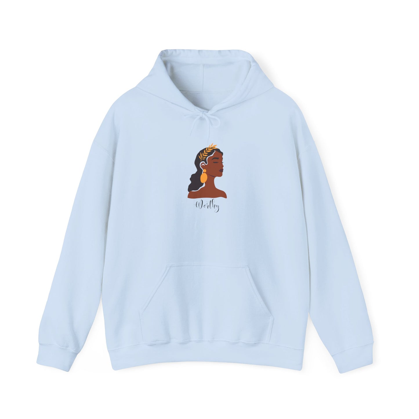 Worthy Sweater Pullover Empowered Woman Unisex Heavy Blend Hooded Sweatshirt