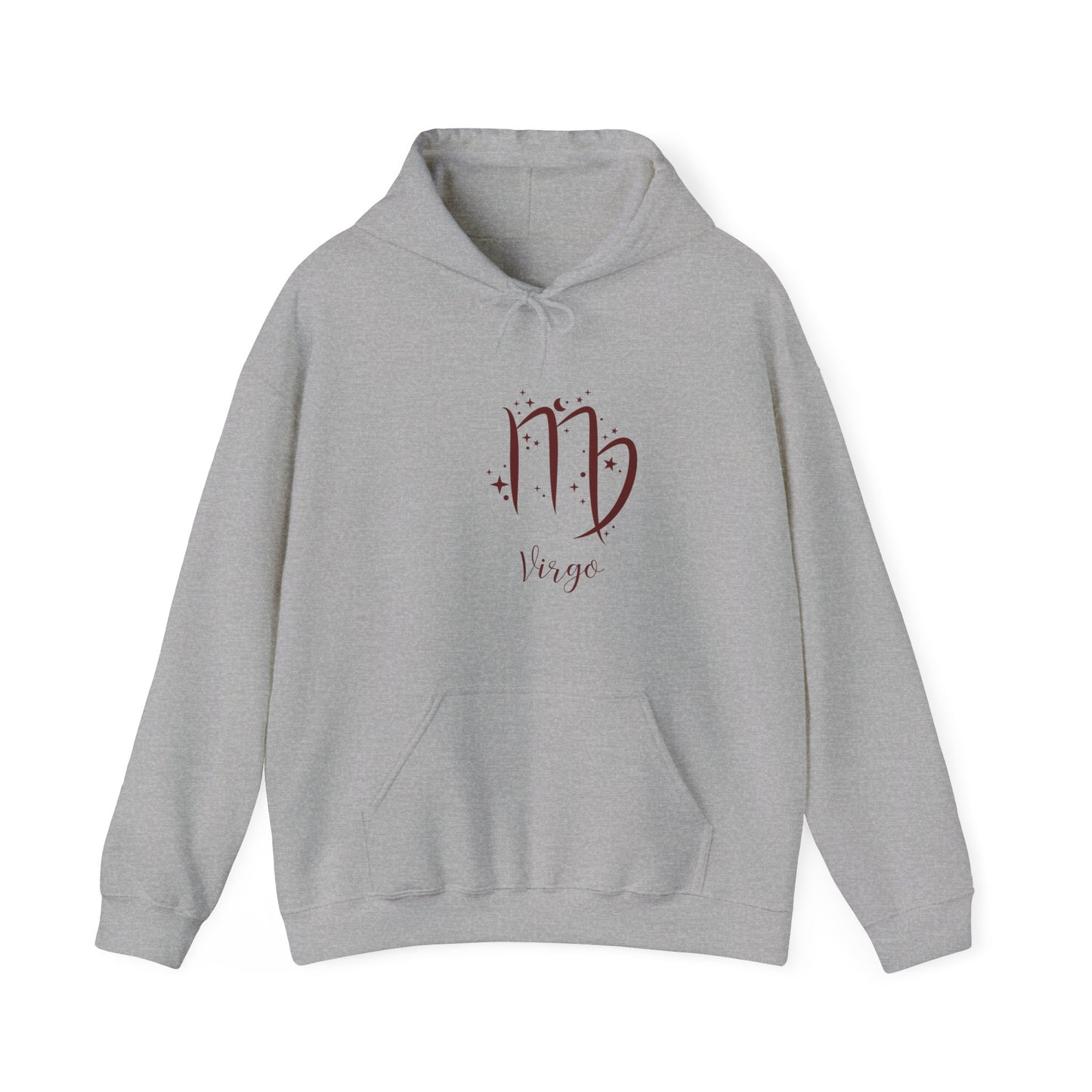Virgo Zodiac Unisex Heavy Blend Hooded Sweatshirt Astrology Moon Sun Stars Galaxy September Hoodie Sweater Pullover