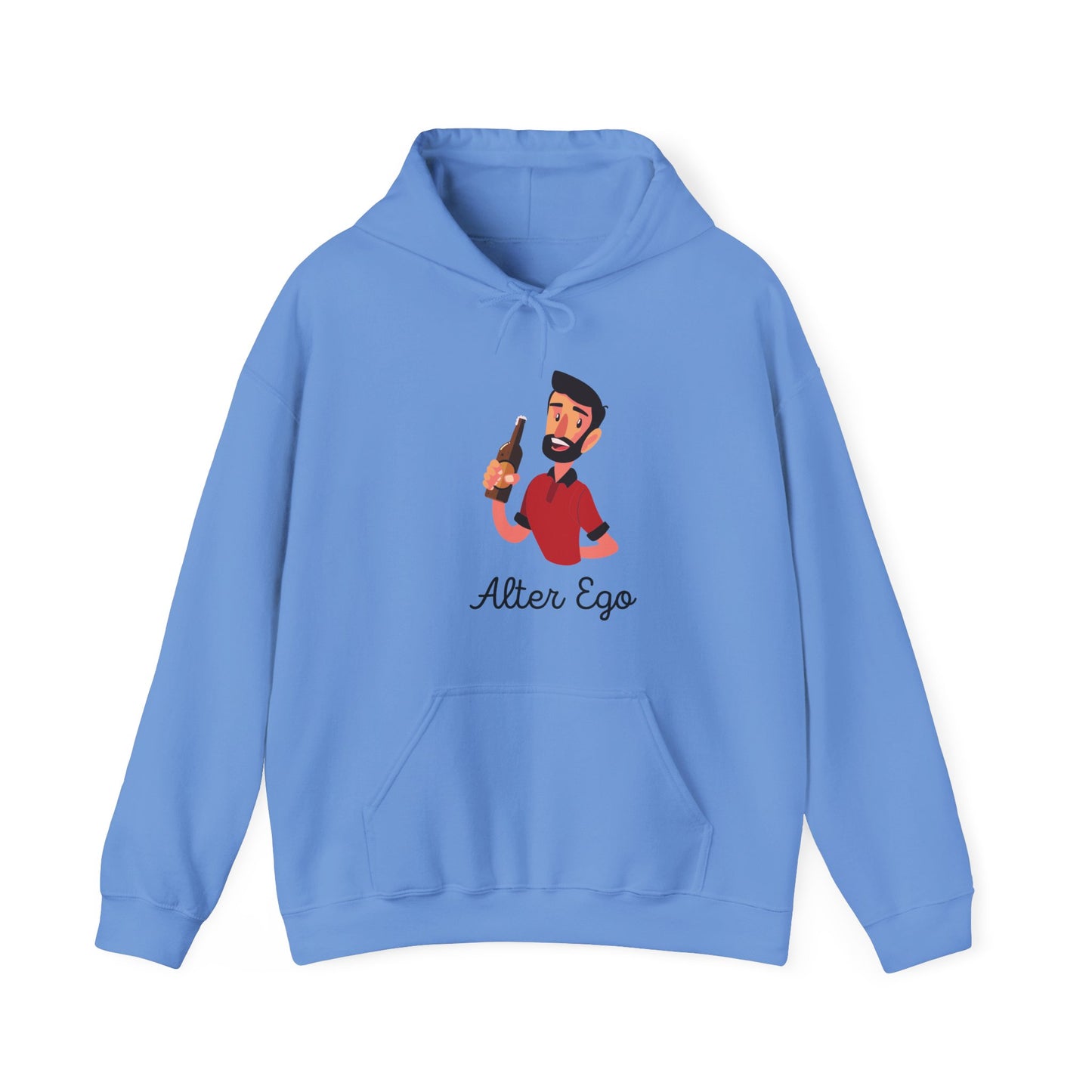 Alter Ego Unisex Heavy Blend Hooded Sweatshirt Personality Twin Drinking Alcoholic Party Shirt Hoodie Sweater Pullover