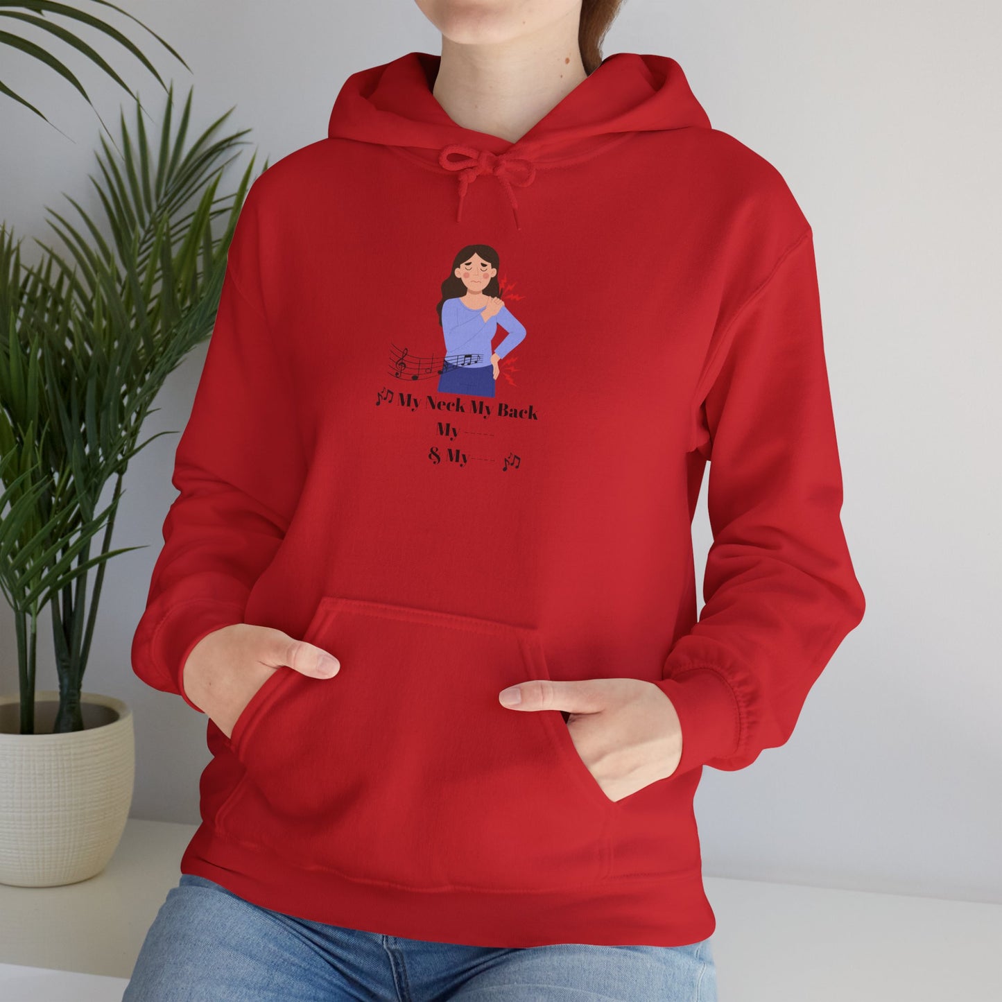 My Neck My Back Hoodie Funny Shirt Old Hip Hop Song Pullover Sweater Unisex Heavy Blend