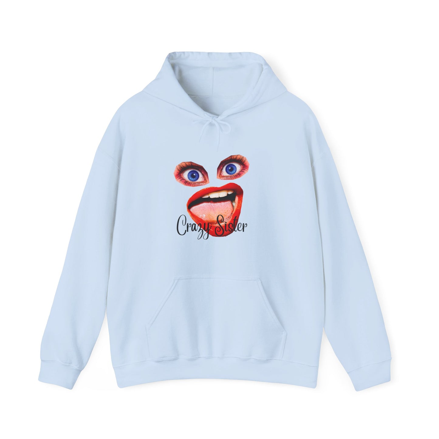 Crazy Sister Unisex Heavy Blend Hooded Sweatshirt Sibling Shirt