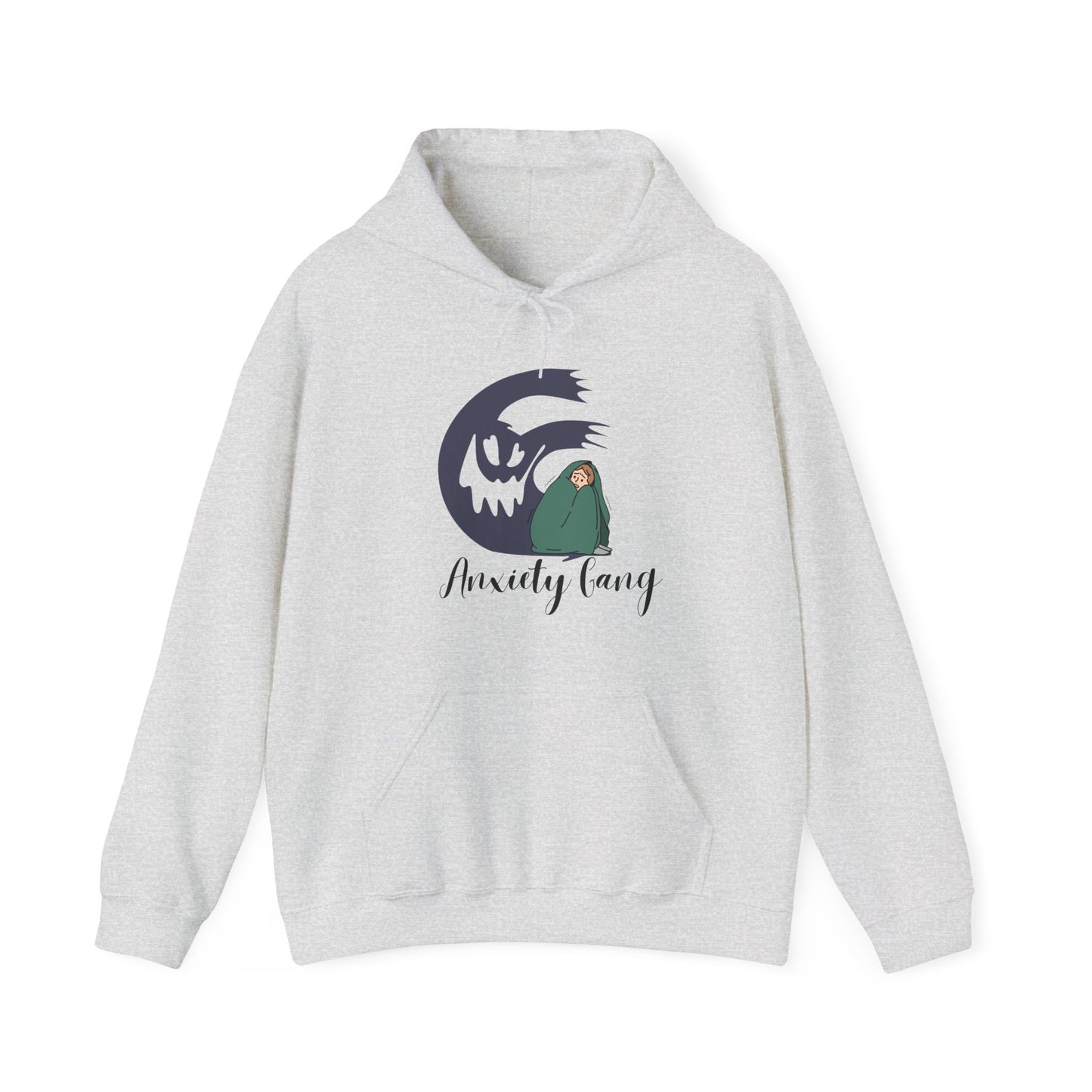 Anxiety Gang Unisex Heavy Blend™ Hooded Sweatshirt Stress Shirt Anxiety Attack