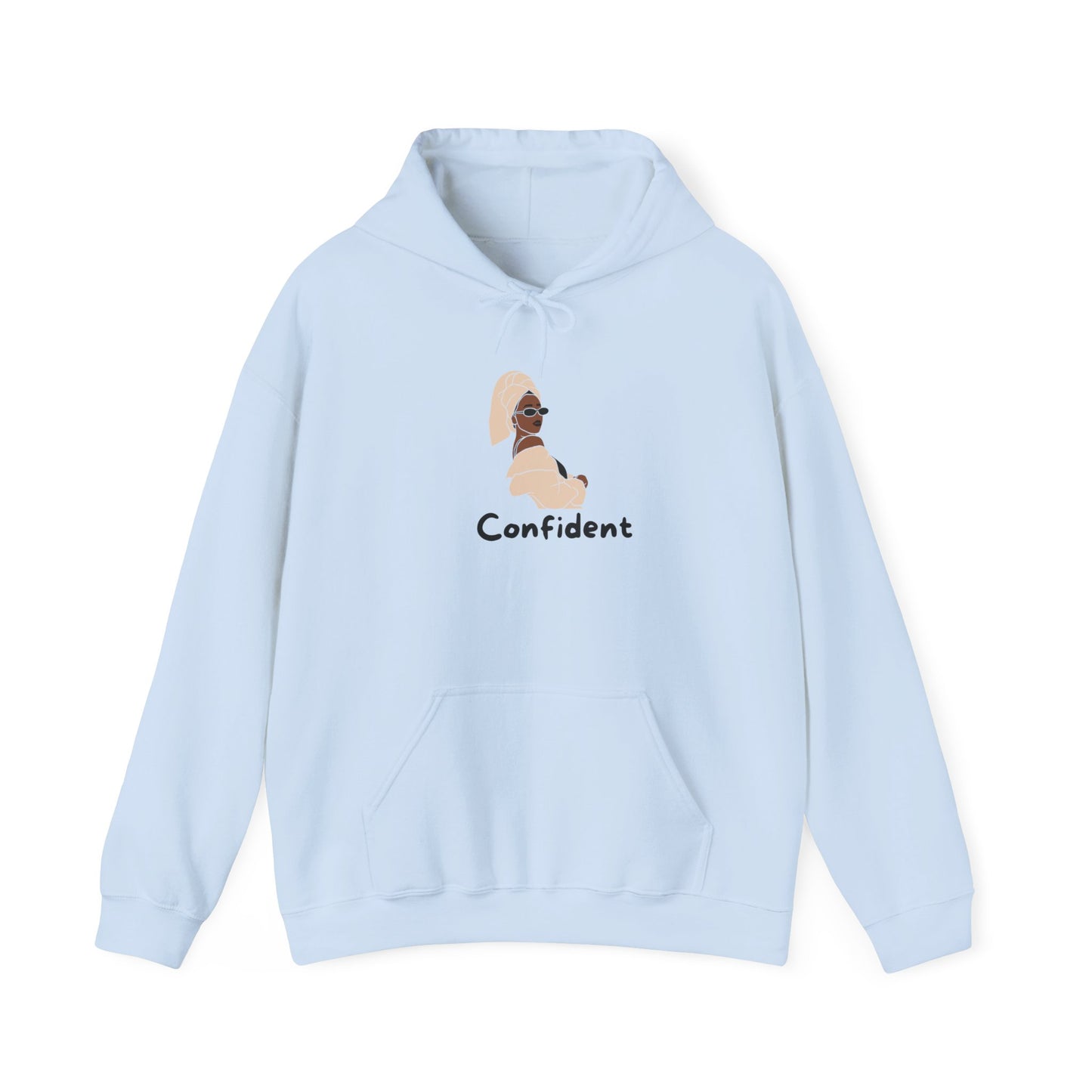 Confident Unisex Hooded Sweatshirt Sweater Pullover Hoodie