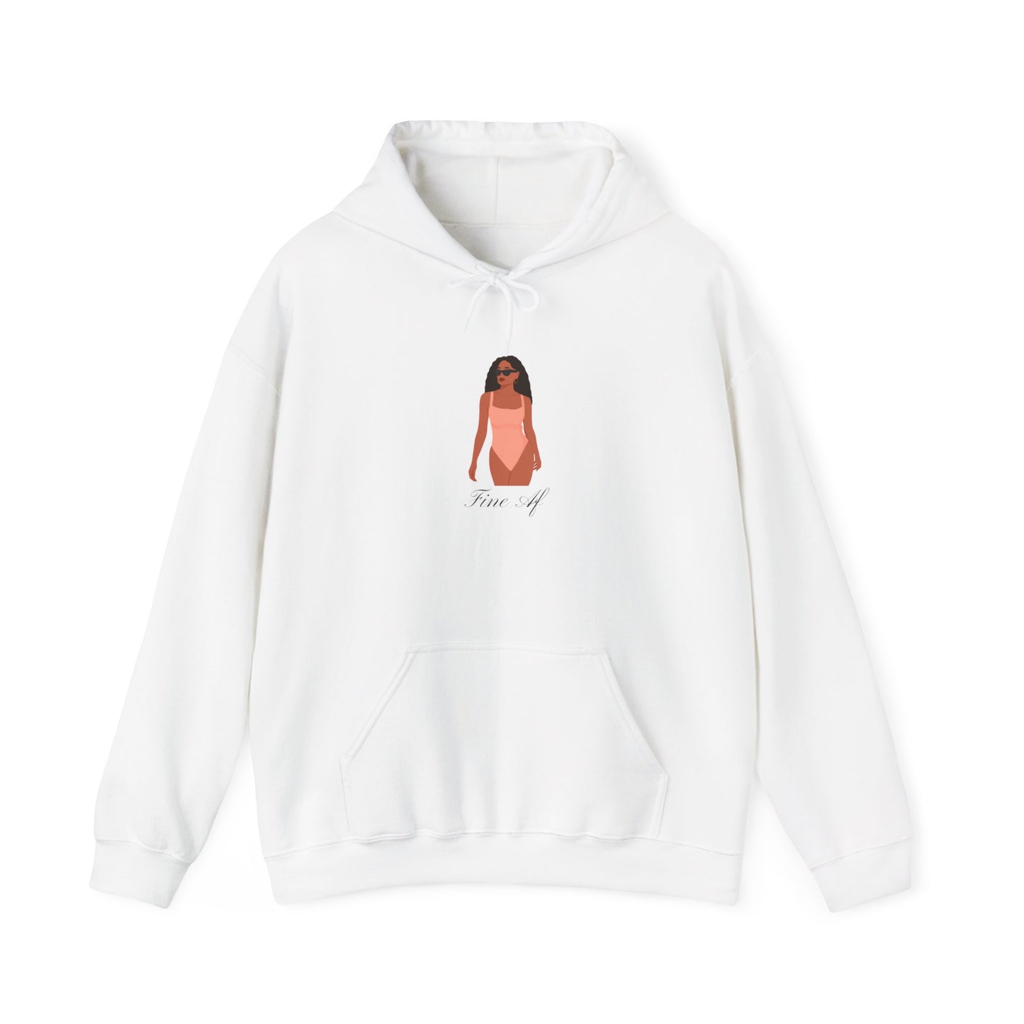 Fine AF Unisex Heavy Blend Hoodie Pullover Sweater Hooded Sweatshirt