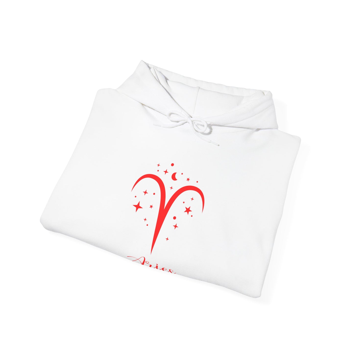 Aries Zodiac Astrology With Traits Unisex Heavy Blend Hooded Sweatshirt