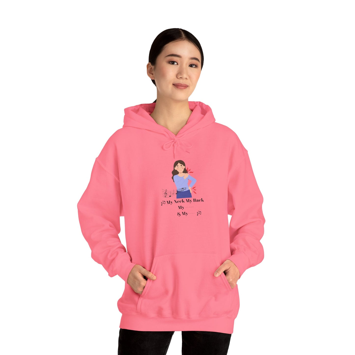 My Neck My Back Hoodie Funny Shirt Old Hip Hop Song Pullover Sweater Unisex Heavy Blend