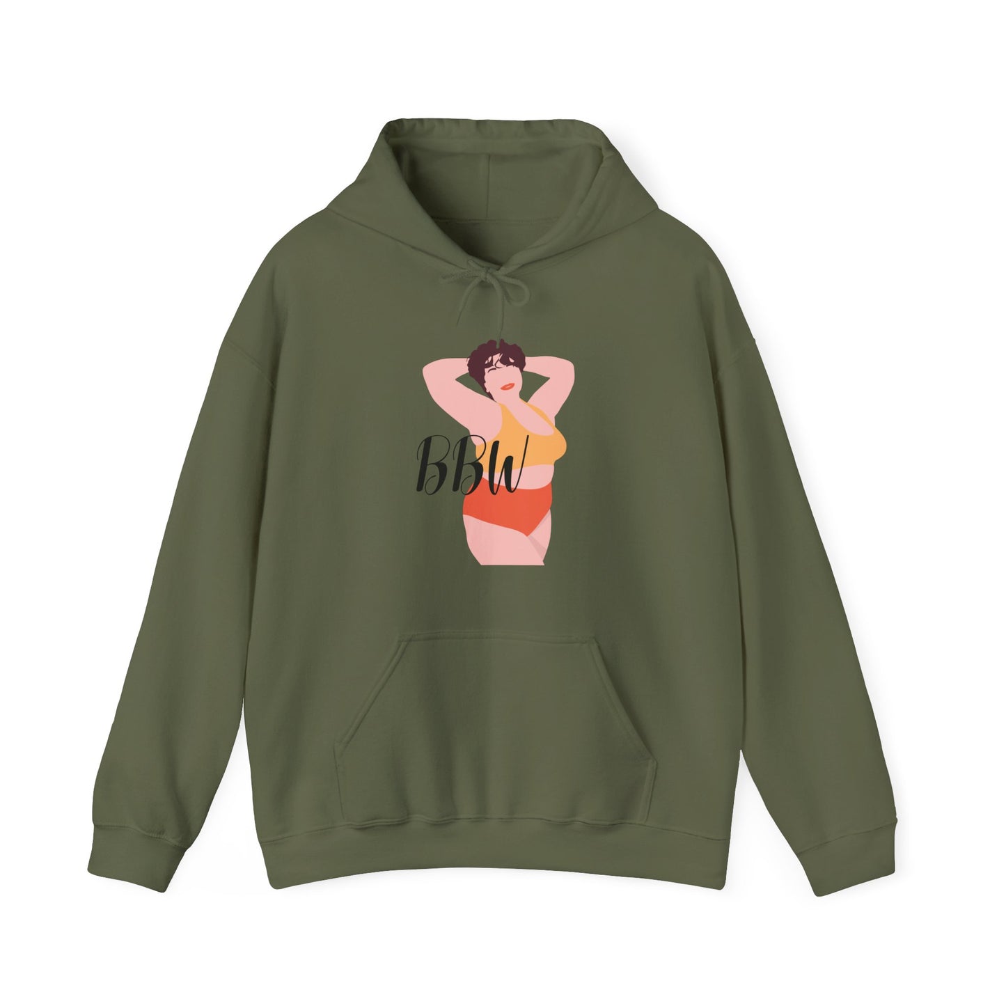BBW Unisex Heavy Blend™ Hooded Sweatshirt Thick Big Back Plus Size Hoodie Pullover Sweater