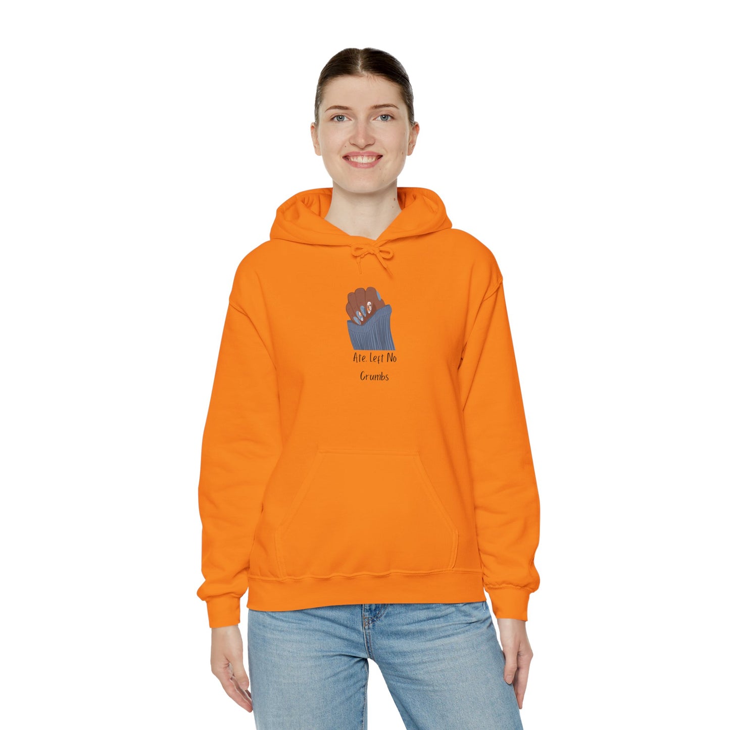 Ate Left No Crumbs Unisex Hooded Sweatshirt Sweater Pullover Hoodie Sweater