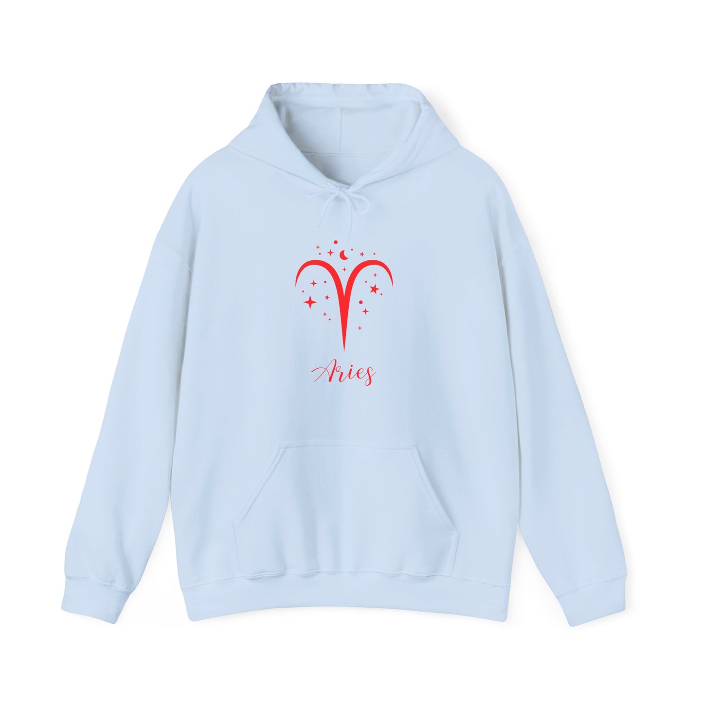 Aries Zodiac Astrology With Traits Unisex Heavy Blend Hooded Sweatshirt