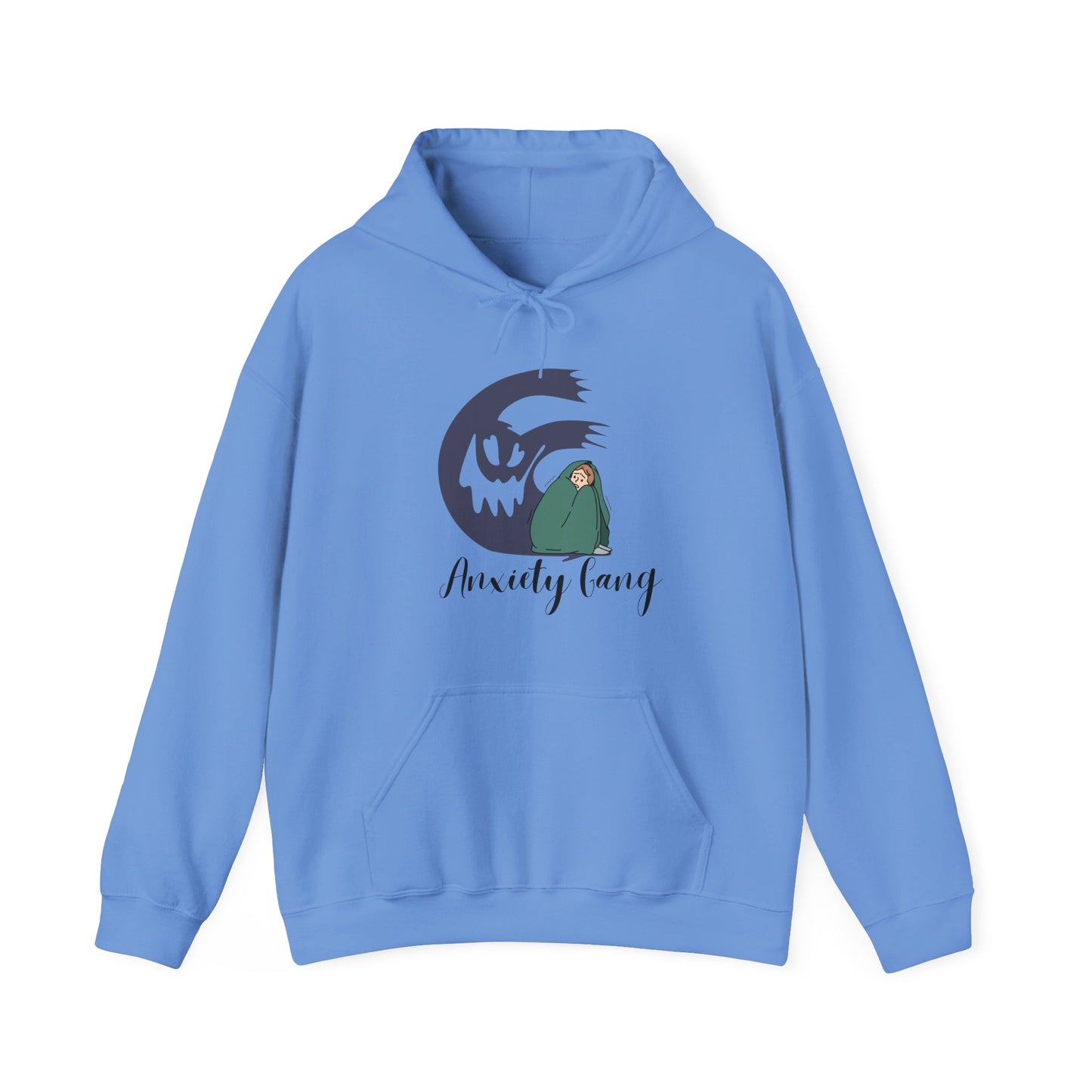 Anxiety Gang Unisex Heavy Blend™ Hooded Sweatshirt Stress Shirt Anxiety Attack