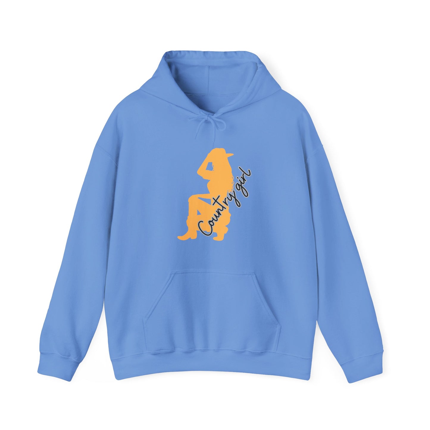 Country Girl Unisex Heavy Blend™ Hooded Sweatshirt Country Music Farm Girl Guitar Cowboy Spurs Cowboy Hat Hoodie Sweater Pullover