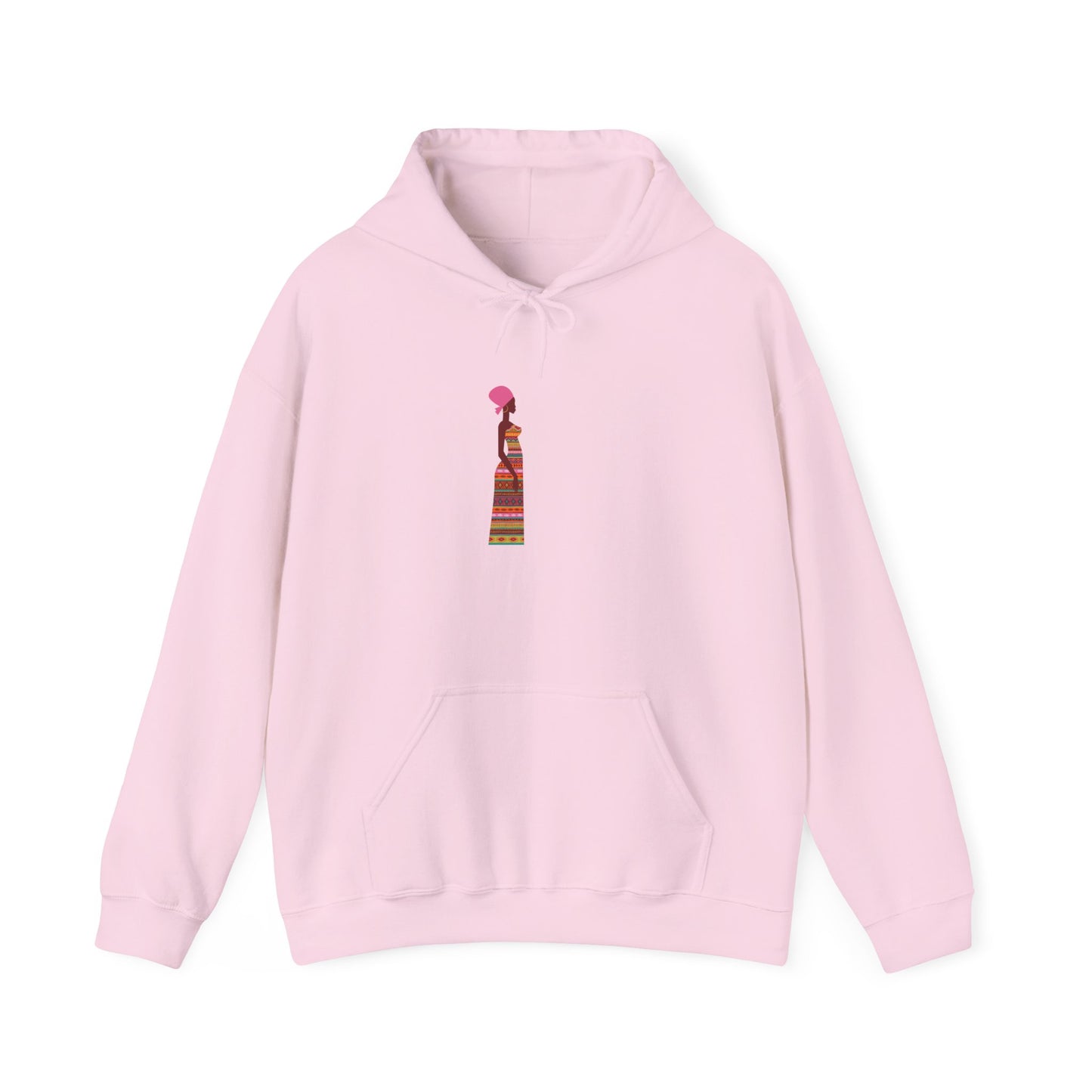African Woman Stylish Unisex Hooded Sweatshirt with Colorful Design - Perfect for Casual Wear and Gift Ideas