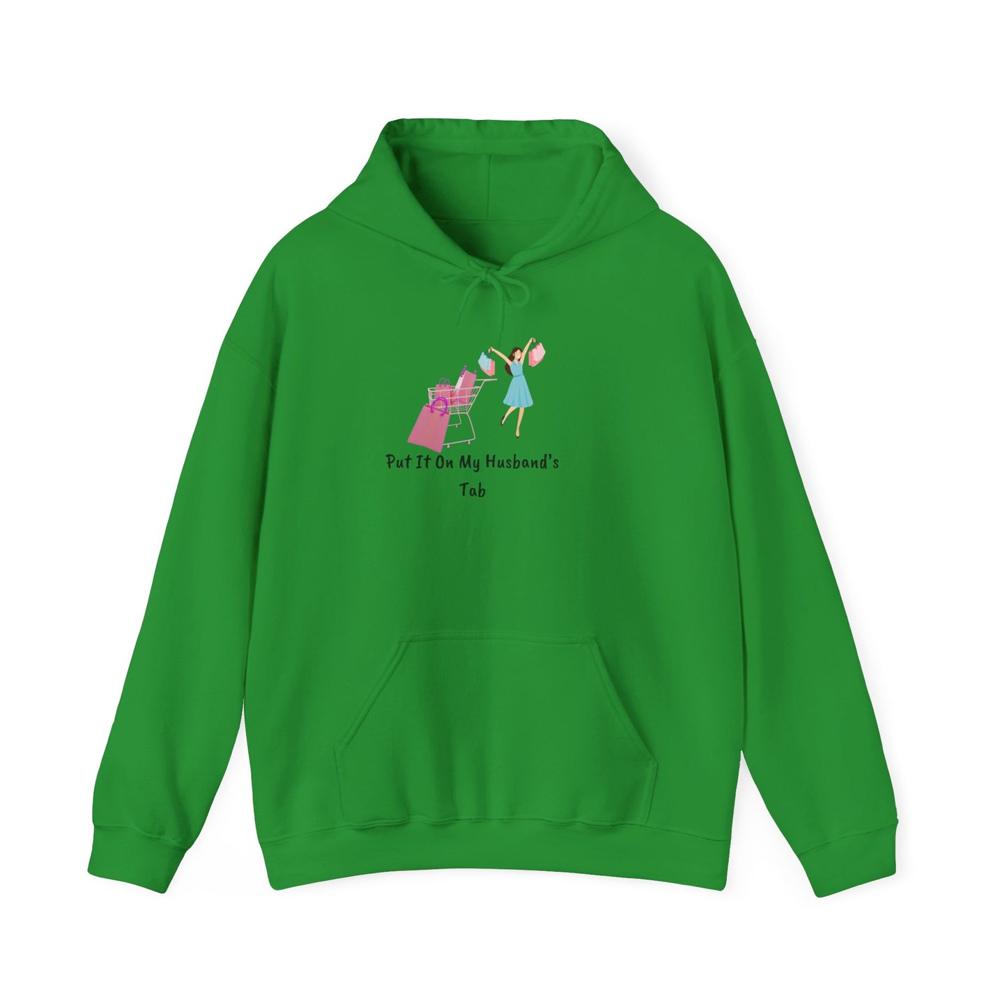Put It On My Husband's Tab Hoodie Sweater Pullover Hooded Sweatshirt