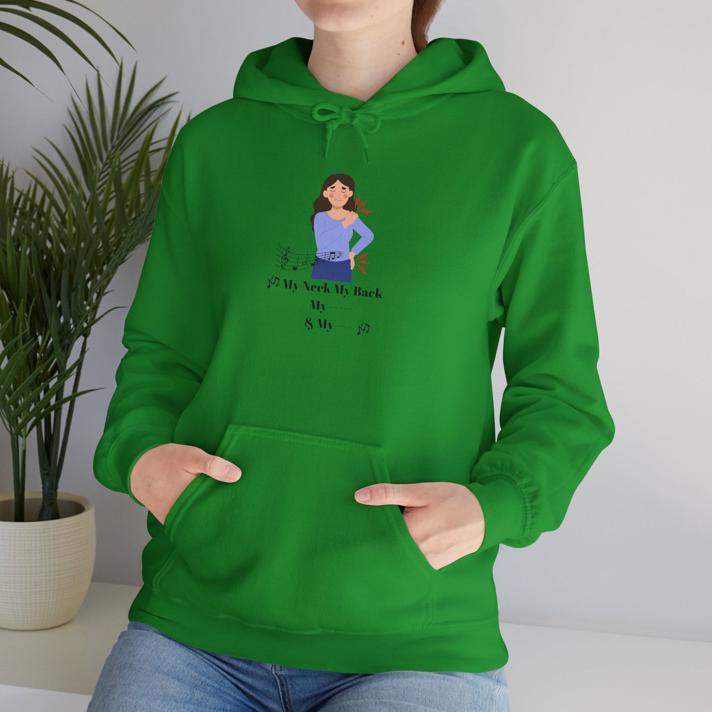 My Neck My Back Hoodie Funny Shirt Old Hip Hop Song Pullover Sweater Unisex Heavy Blend