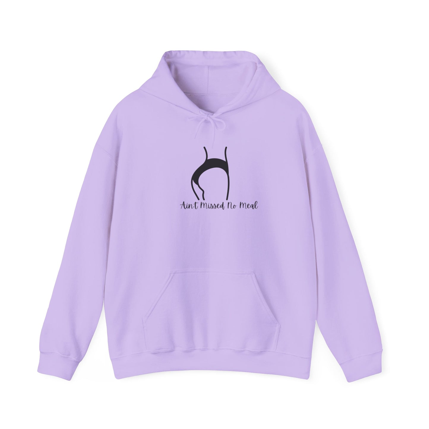 Ain't Missed No Meal Hoodie, Cozy Unisex Hooded Sweatshirt for Food Lovers Funny Pullover Sweater