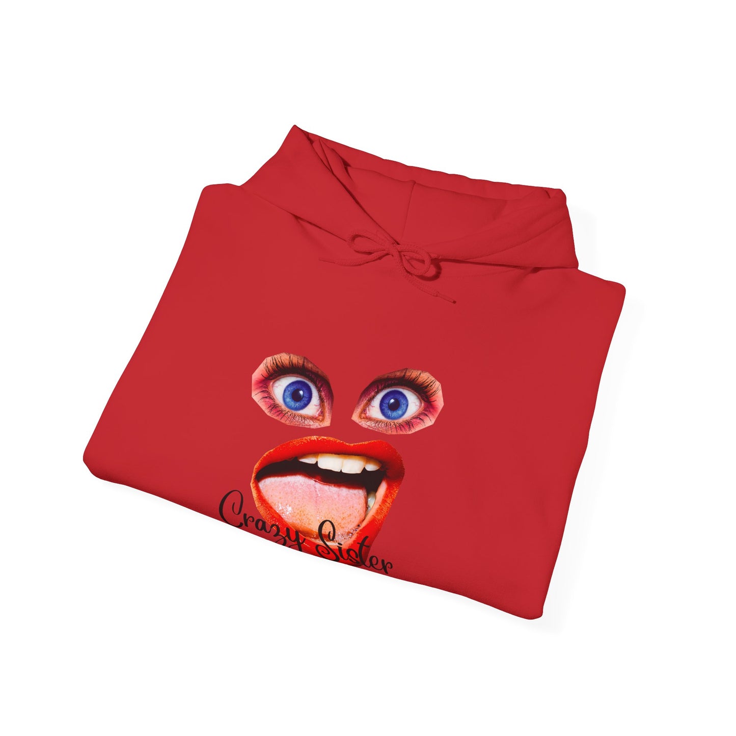 Crazy Sister Unisex Heavy Blend Hooded Sweatshirt Sibling Shirt
