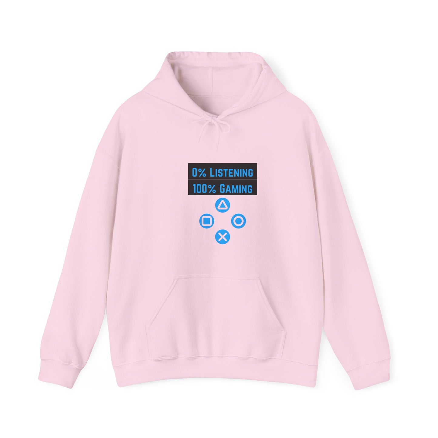 0% Listening 100 Percent Gaming Unisex Heavy Blend™ Hooded Sweatshirt Gaming Video Games Hoodie Sweater Pullover